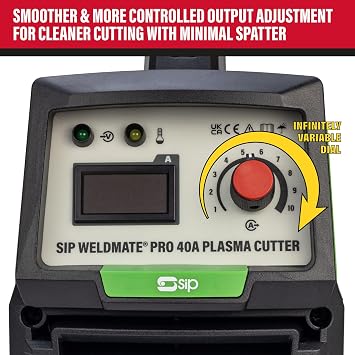 SIP WELDMATE PRO Inverter Plasma Cutter 230V 40A Plasma Cutting Machine 10mm Clean Cut Metal Cutter
