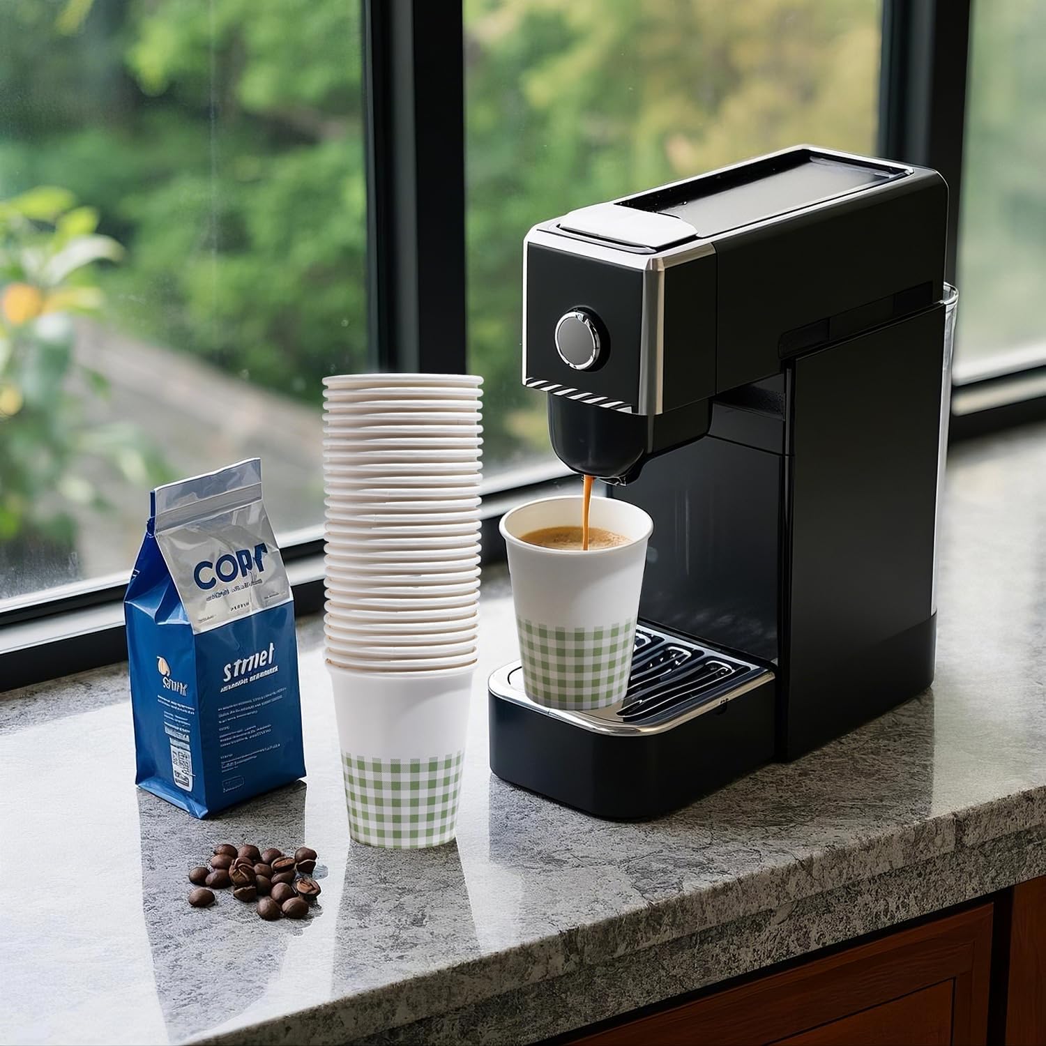 150 Pack 8 oz Disposable Paper Coffee Cups for Cold and Hot Drinks, Parties, Picnic, Cafes，Party，Office - Image 6