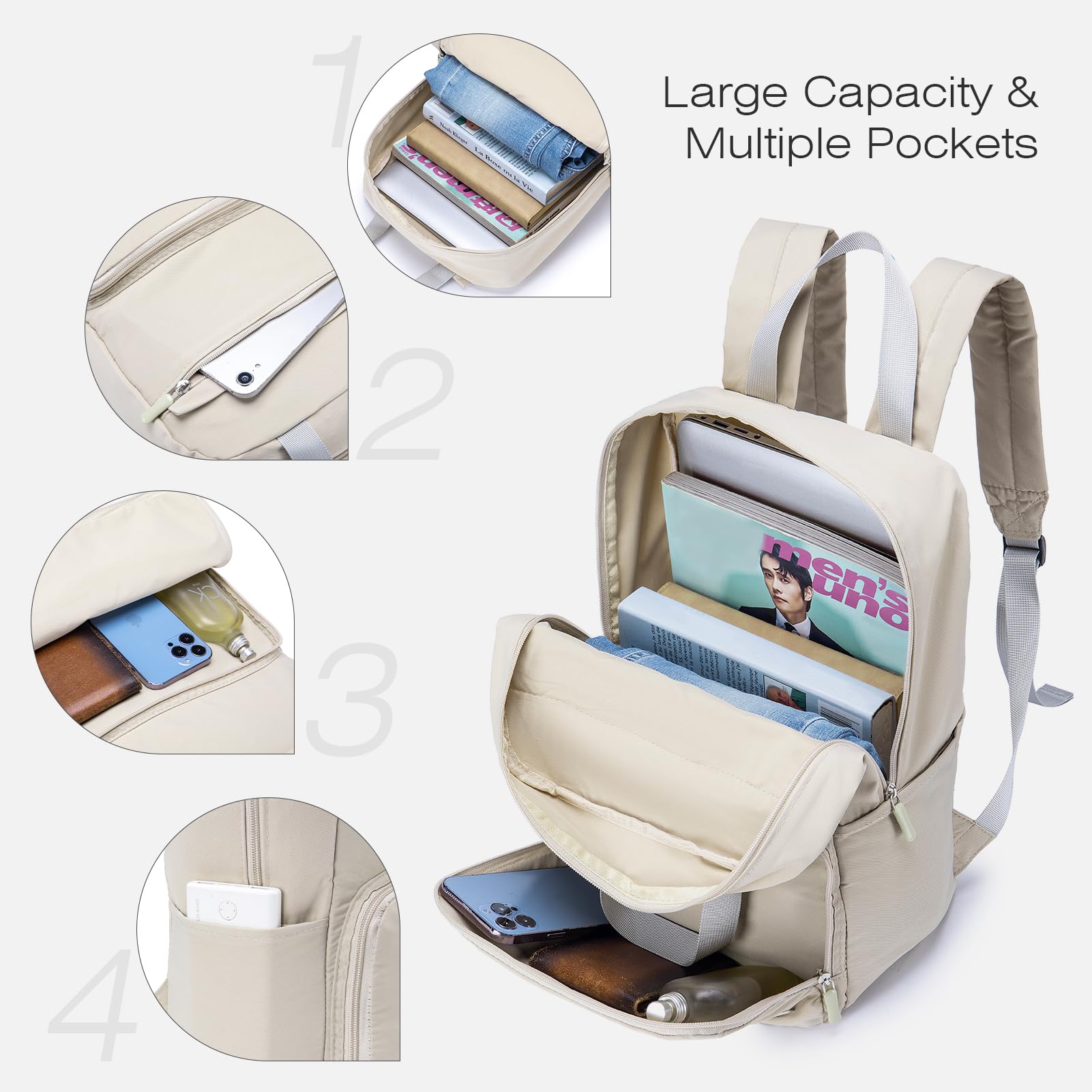SPAHER Plegable Mochila Viaje Cabina Avion 40x30x15cm British Airways Mochila de Viaje para Mujer Mochila Pequeña Mochila de Senderismo para Deporte al Aire Libre Mochila Informal para la Escuela