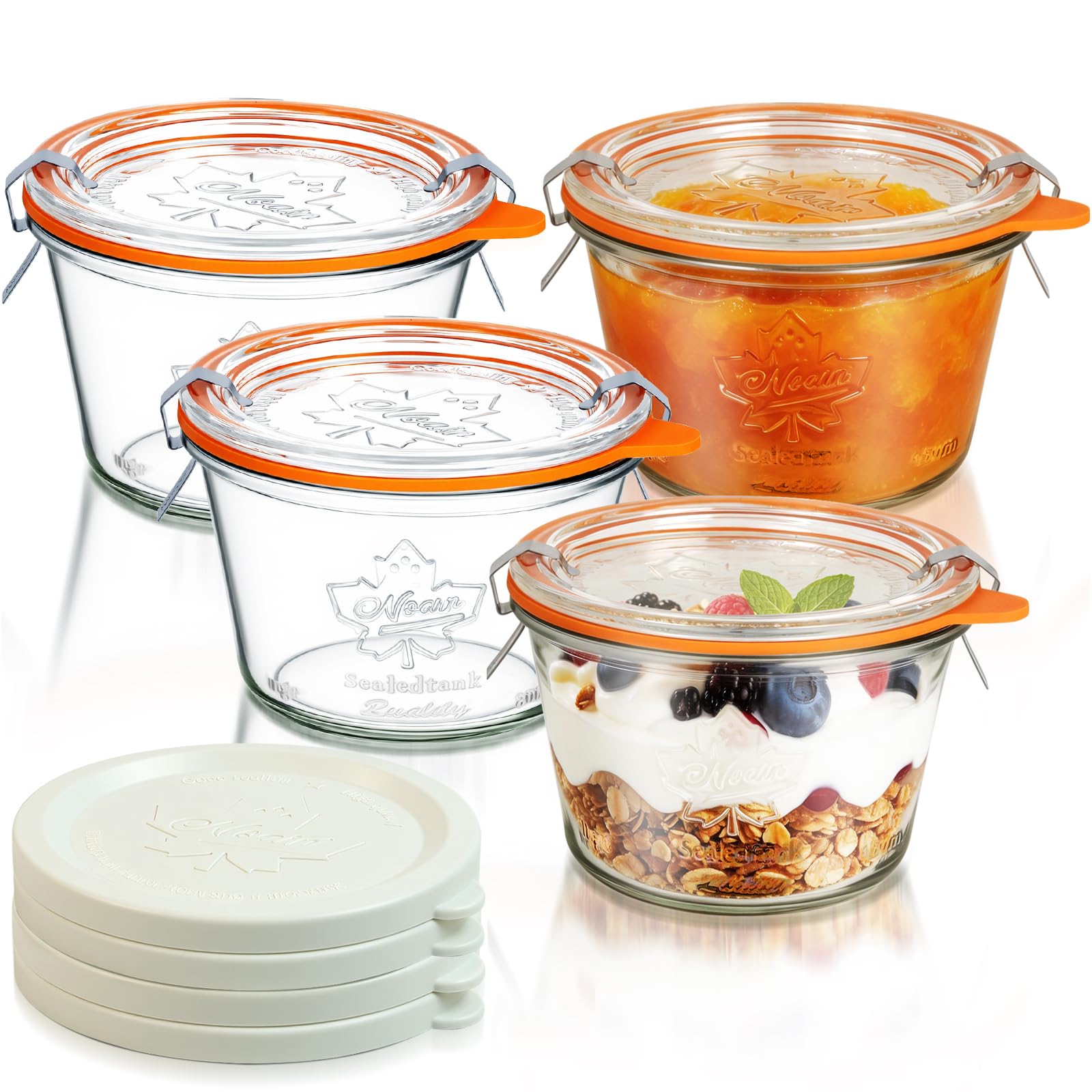 Freshmage Sourdough Starter Jars 12 oz 4 Pack