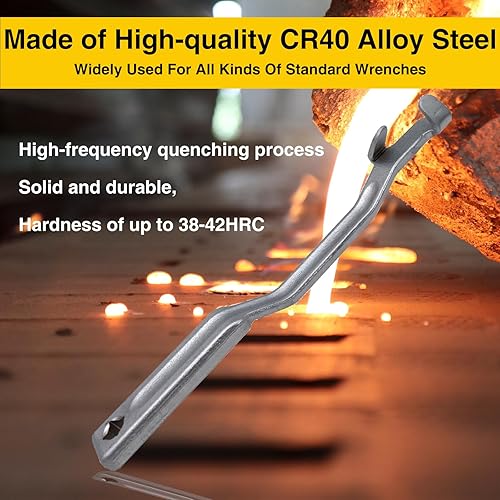 Miniatura 4 de Itlovei Barra extensora de llave dinamométrica  Herramienta amplificador de par universal de 15 pulgadas con orificio de transmisión de 12 pulgada,