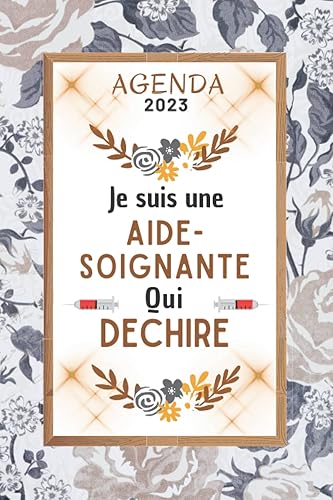 Agenda 2023: Planificateur aide-soignante 2023 , 1 semaine sur 2 pages , Parfait pour prendre des notes, To Do List , Un Carnet d'école