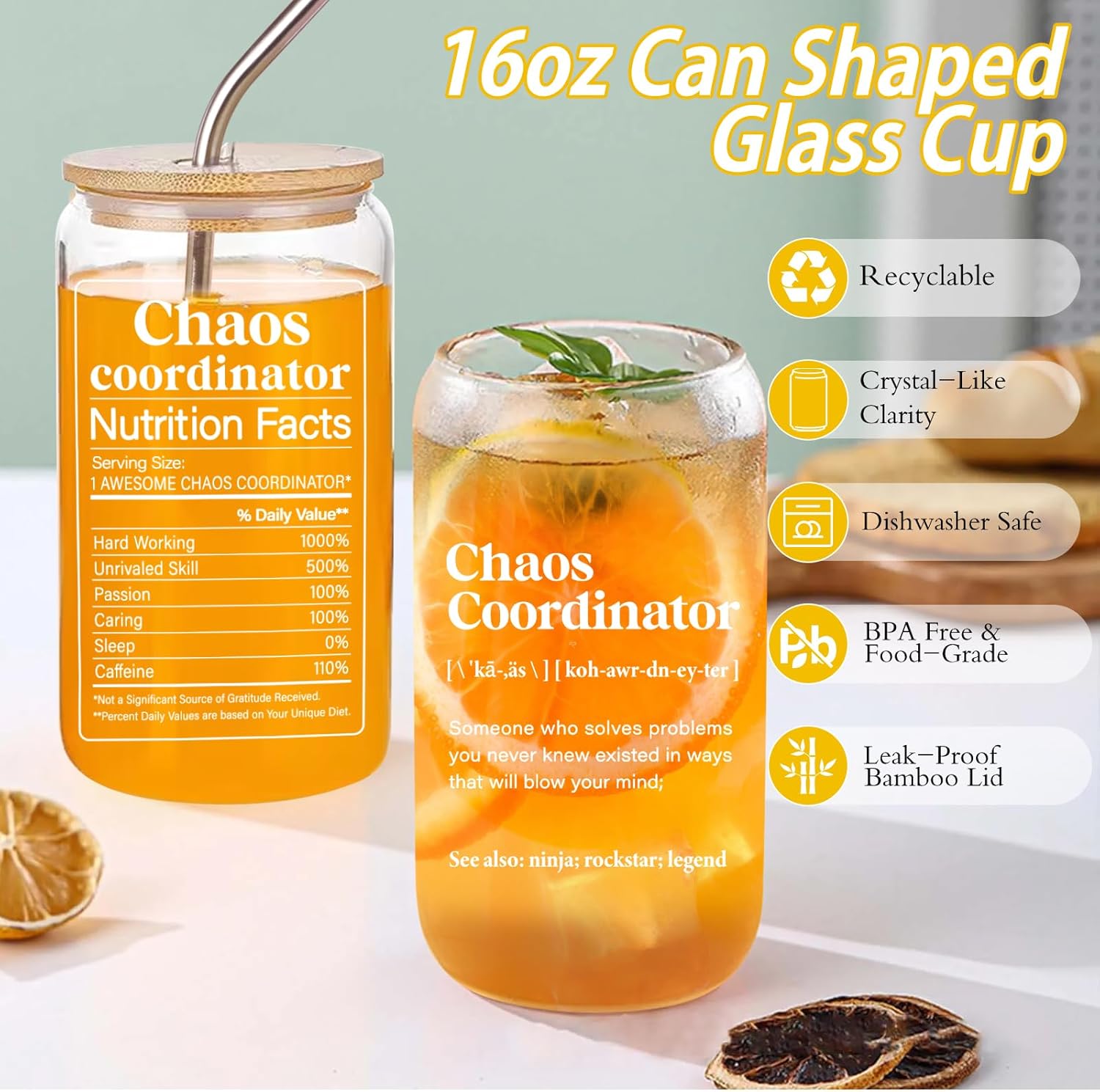 Chaos Coordinator Gifts for Women, Chaos Coordinator Employee Appreciation Thank You Gift for Coworker Nurse Secretary Principal Manager Assistant Boss Women Teacher w/ 16oz Chaos Coordinator Cup