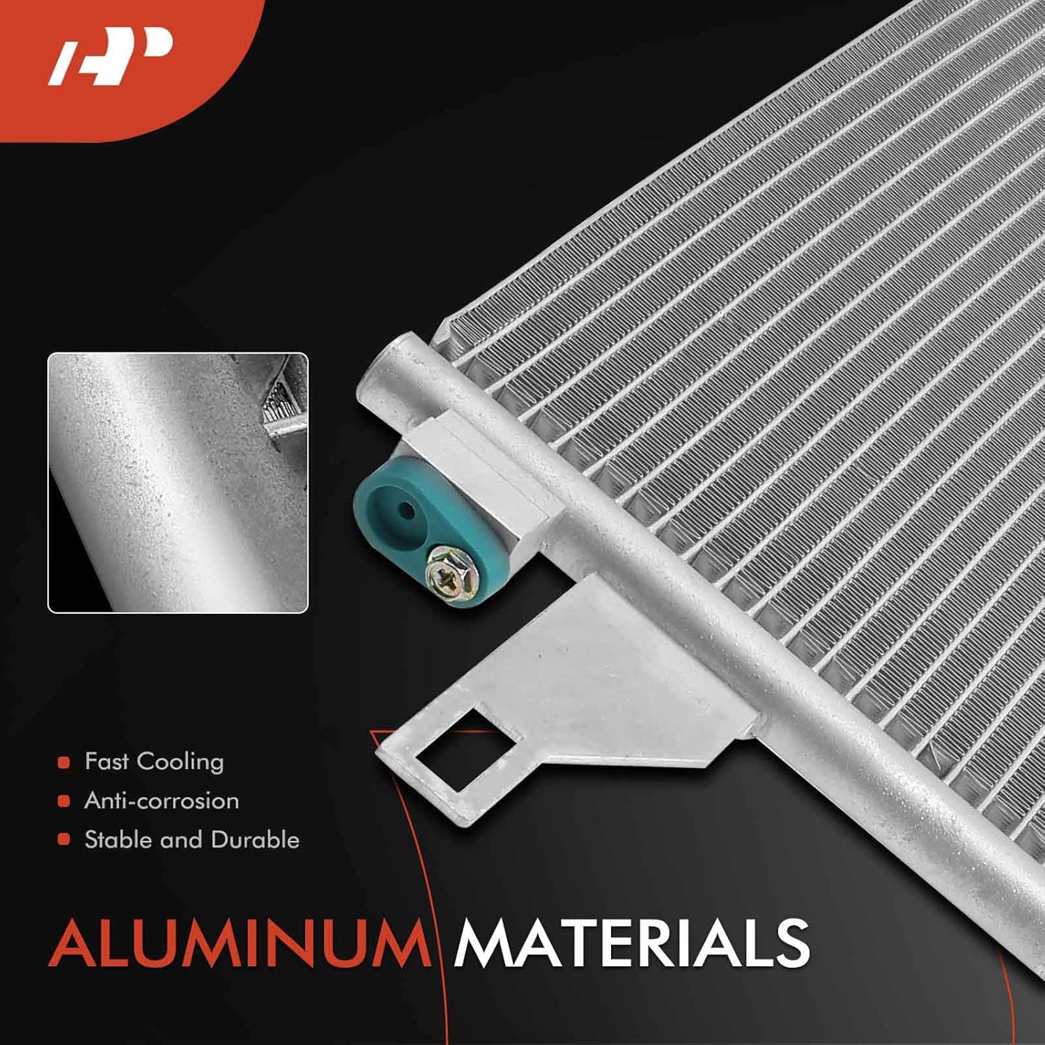 A-Premium Air Conditioning A/C Condenser Compatible with Ram ProMaster 1500 2500 3500 2014-2024, 3.0L 3.6L, Replace# 57008243AA