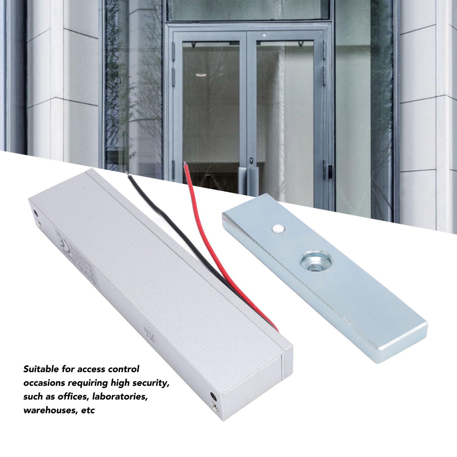 180 kg Elektryczny zamek magnetyczny 12 V Fail Safe Zestaw zamka elektromagnetycznego do drzwi Montaż powierzchniowy System kontroli dostępu do drzwi Bezpieczeństwo laboratoryjne do biura