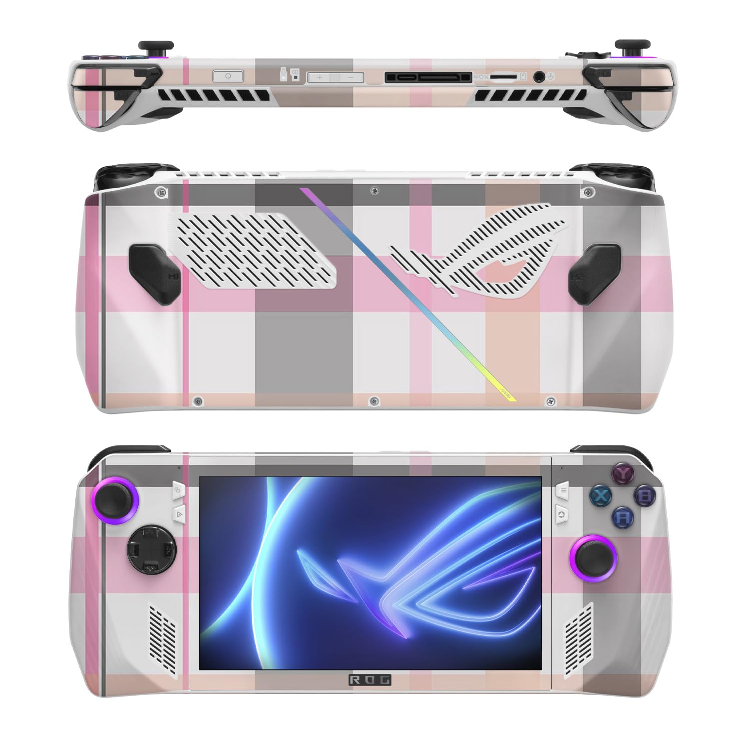 MightySkins Skin Compatible with Asus ROG Ally - Plaid | Protective, Durable, and Unique Vinyl Decal wrap Cover | Easy to Apply, Remove, and Change Styles