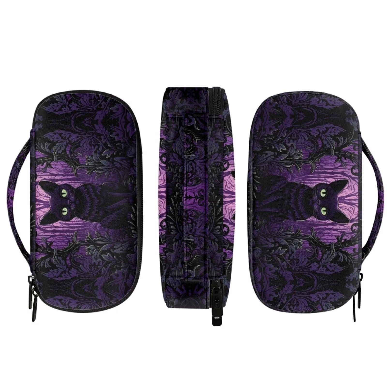 Hinthetall Halloween Cat Insulin Cooler Travel Case Diabetic Medication Insulated Cool Organizer for Insulin Pen and Other Diabetic Supplies, for The Daily Life and Trip