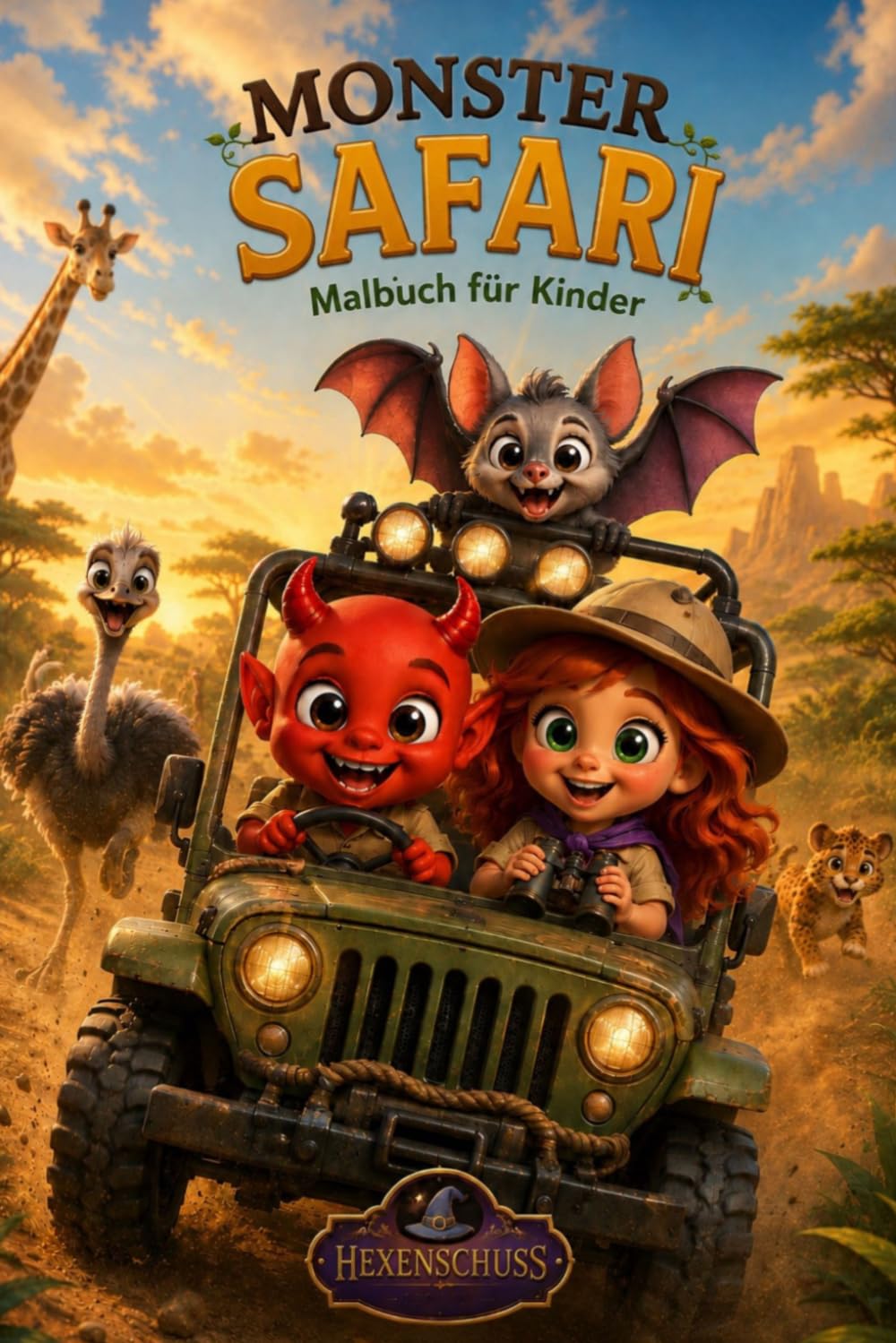 MONSTER SAFARI: Malbuch für Kinder