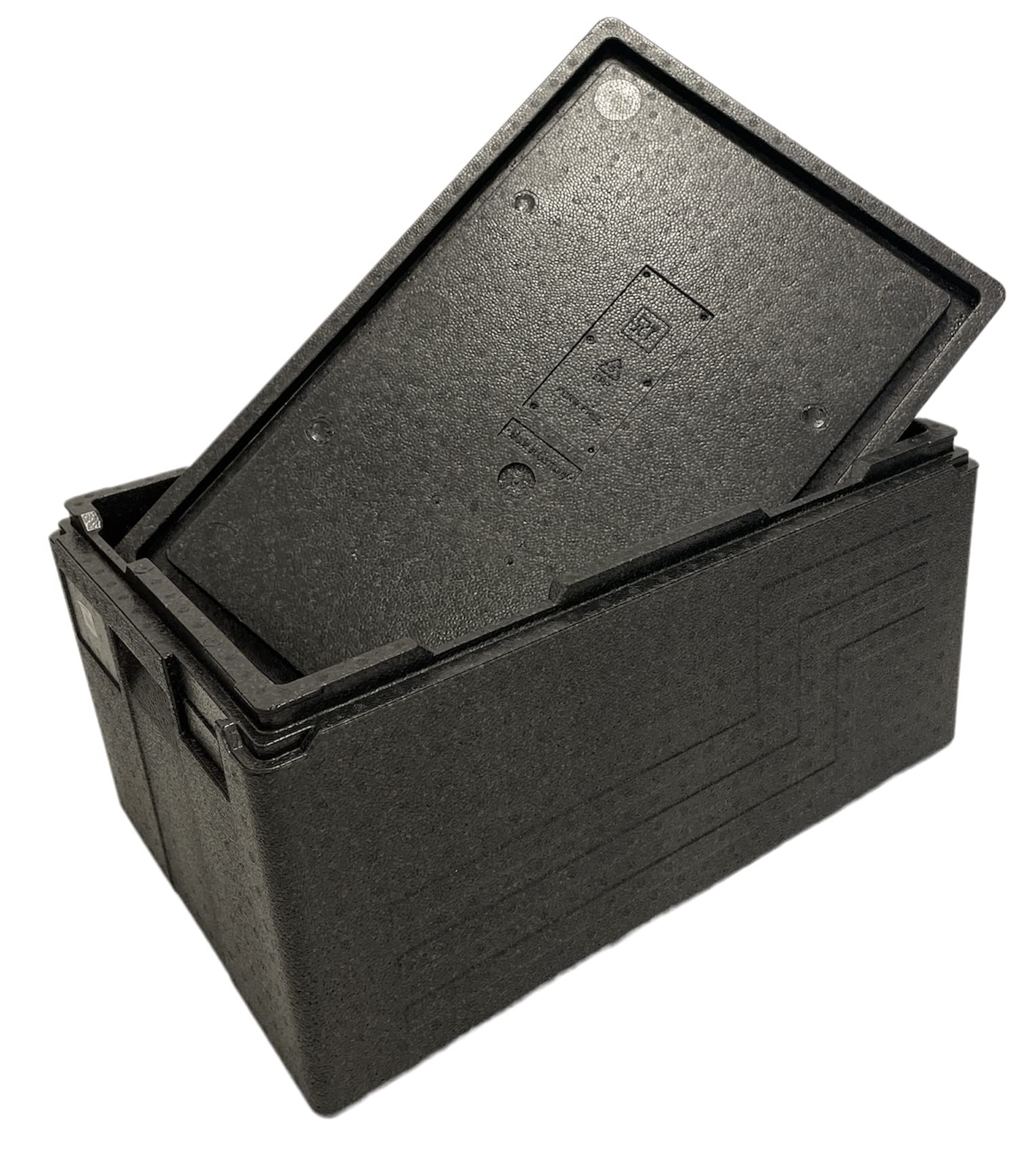 ZStyle Scatola termica in EPP, Contenitore Isotermico, Scatola Isolante Professionale Per Alimenti Caldi e Freddi, Catering, EPP Box, Trasporto, Eco Line (D - 60x40x31.6 cm - capacità 46 lt)