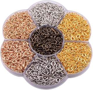 TEHAUX Keychain Accessories 2000pcs Fashion Jewelry Earrings Hooks Self Tapping Screws Self Tapping Eye Jewelry Hooks Cork Mini Earring Hooks
