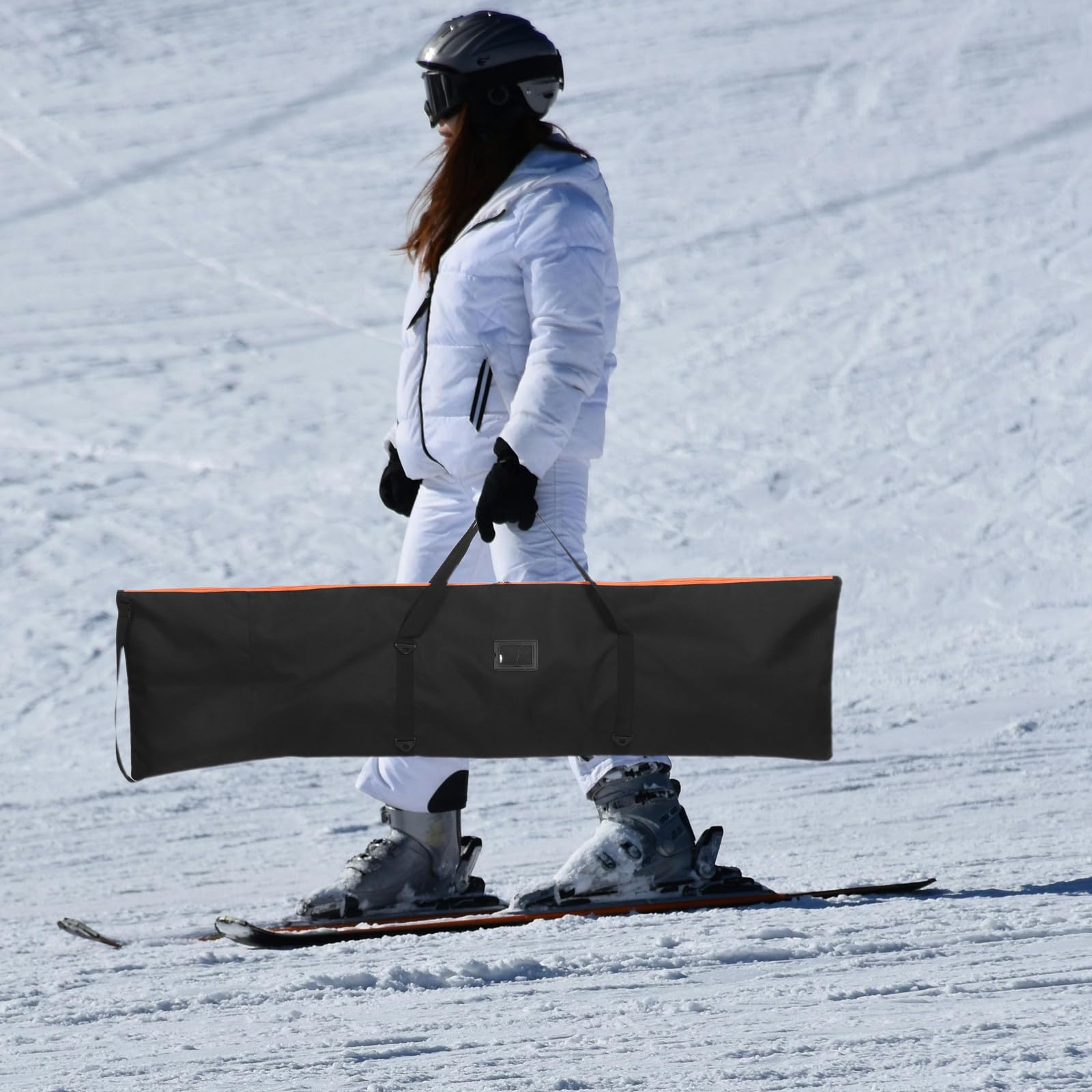 Snowboard Zubehörtasche aus Oxford Stoff und PVC Wasserabweisend mit Hoher Sichtbarkeit Snowboardtasche für Flugreisen und Wintersport Reisen
