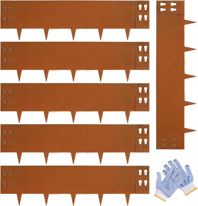 Corten Steel Edging 12" H x 40" L Corten Steel Landscape Edging