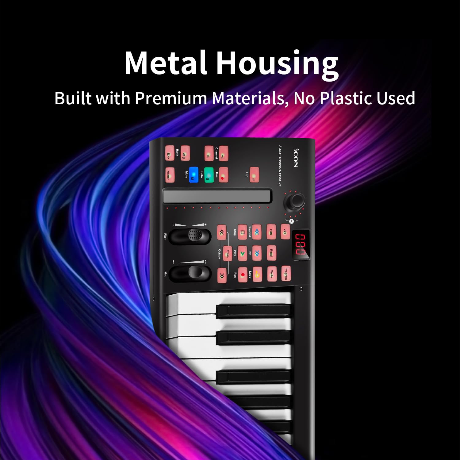 Amazon.com: iCON Pro Audio iKeyboard MIDI Keyboard Controller