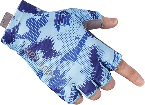 Miniatura 5 de Seibertron S.P.S.G-3 - Guantes de ciclismo unisex sin dedos UPF100+ con protección solar y UV