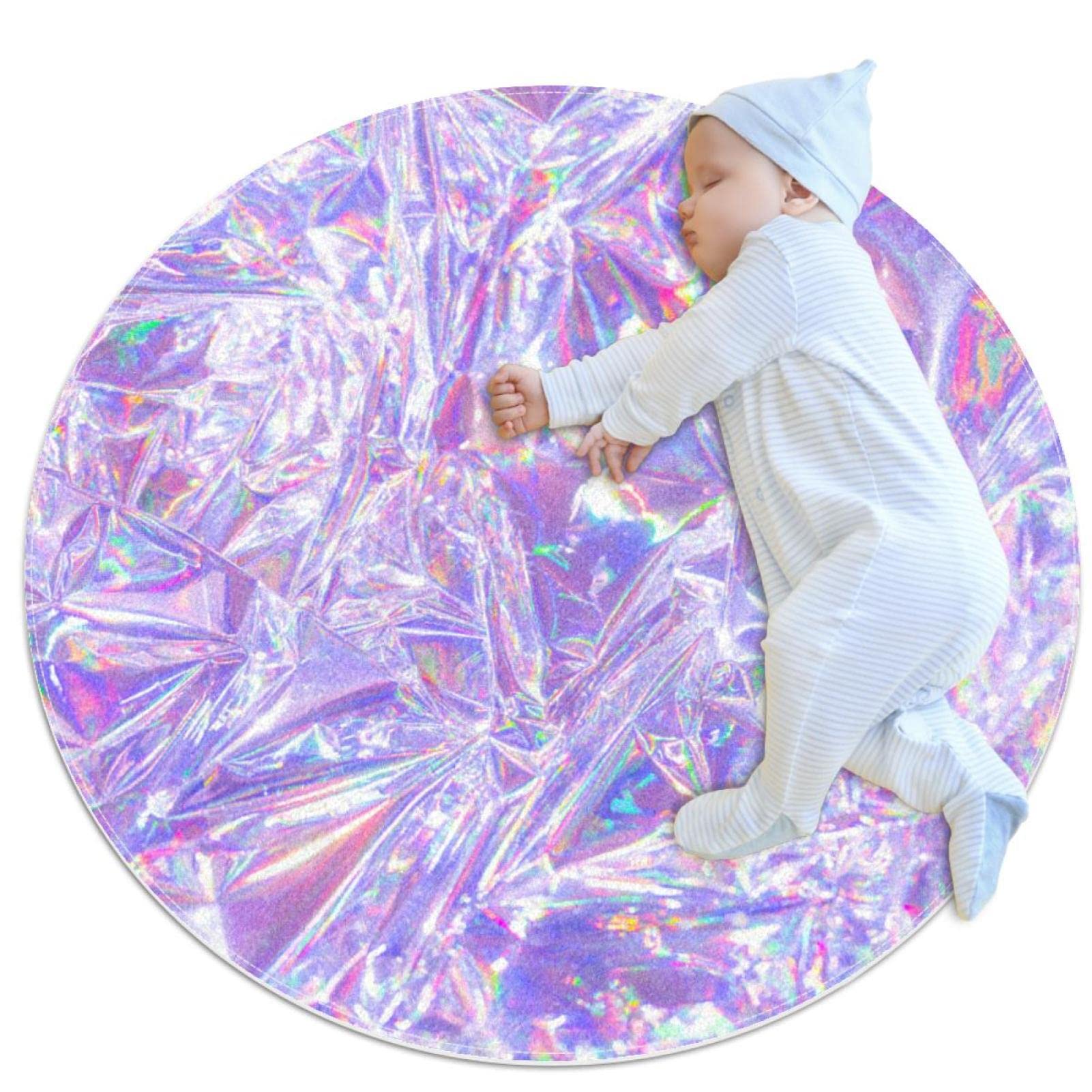 Tapis de salle de bain motif holographique design beau et moderne