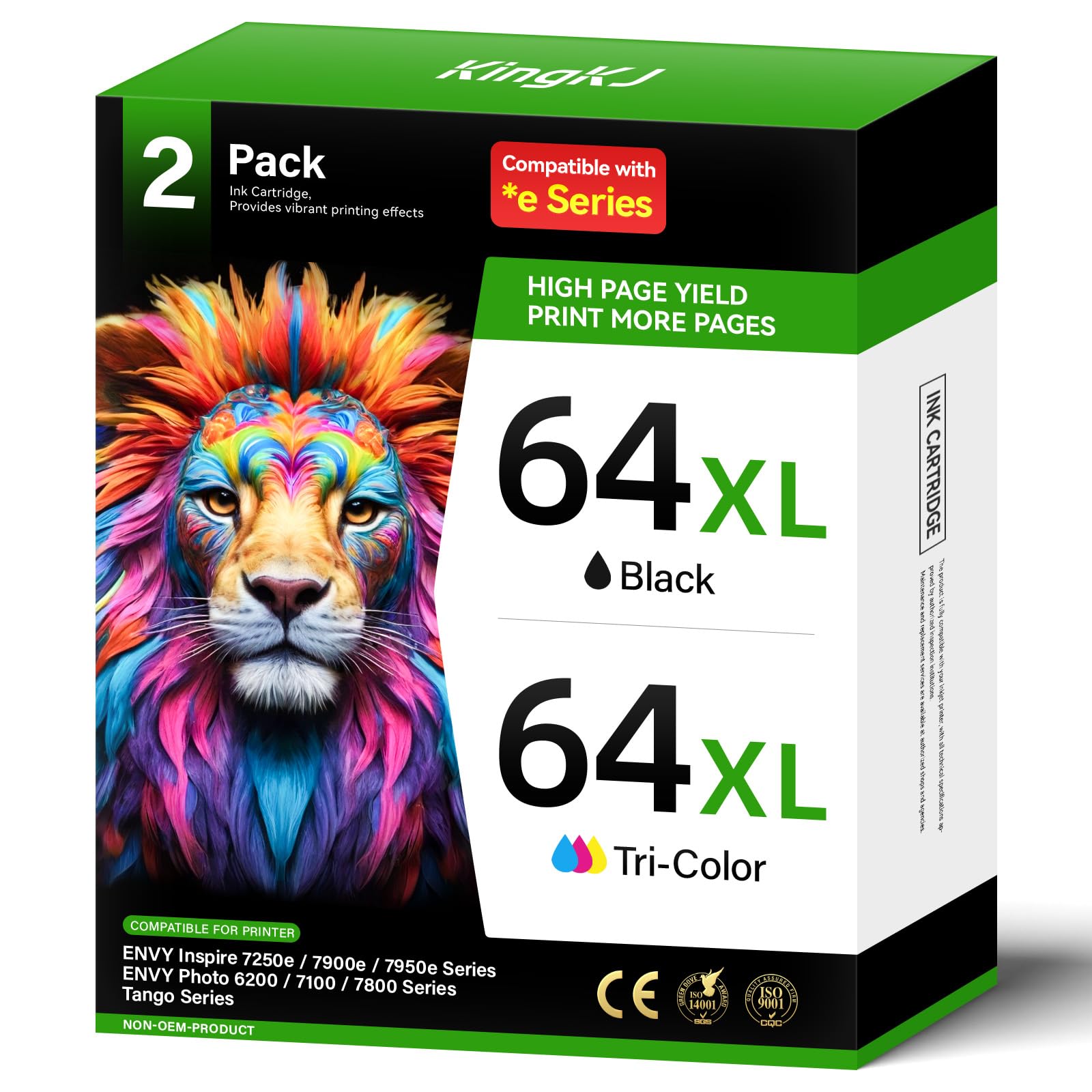 Amazon.co.jp: KingKJ 64XLカートリッジ HP 64XL HP64 64 XL用