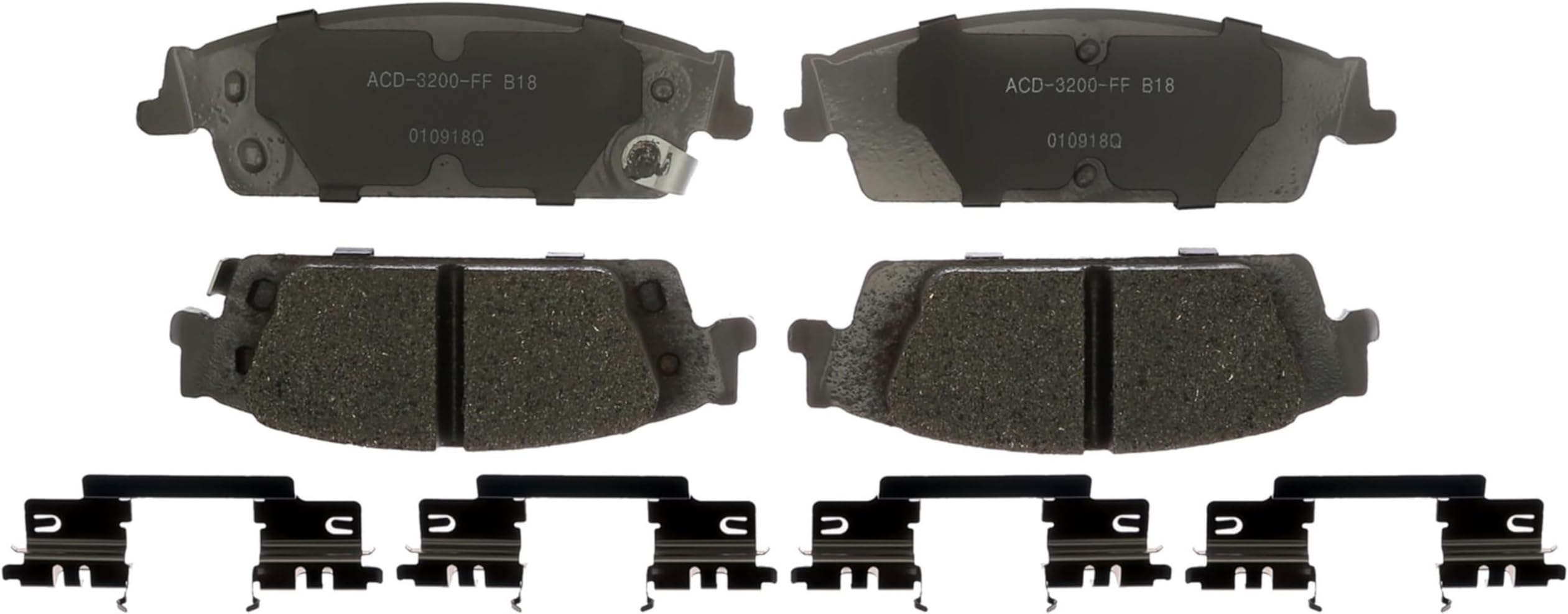 ACDelco Silver 14D1707CHF1 Ceramic Rear Disc Brake Pad Set