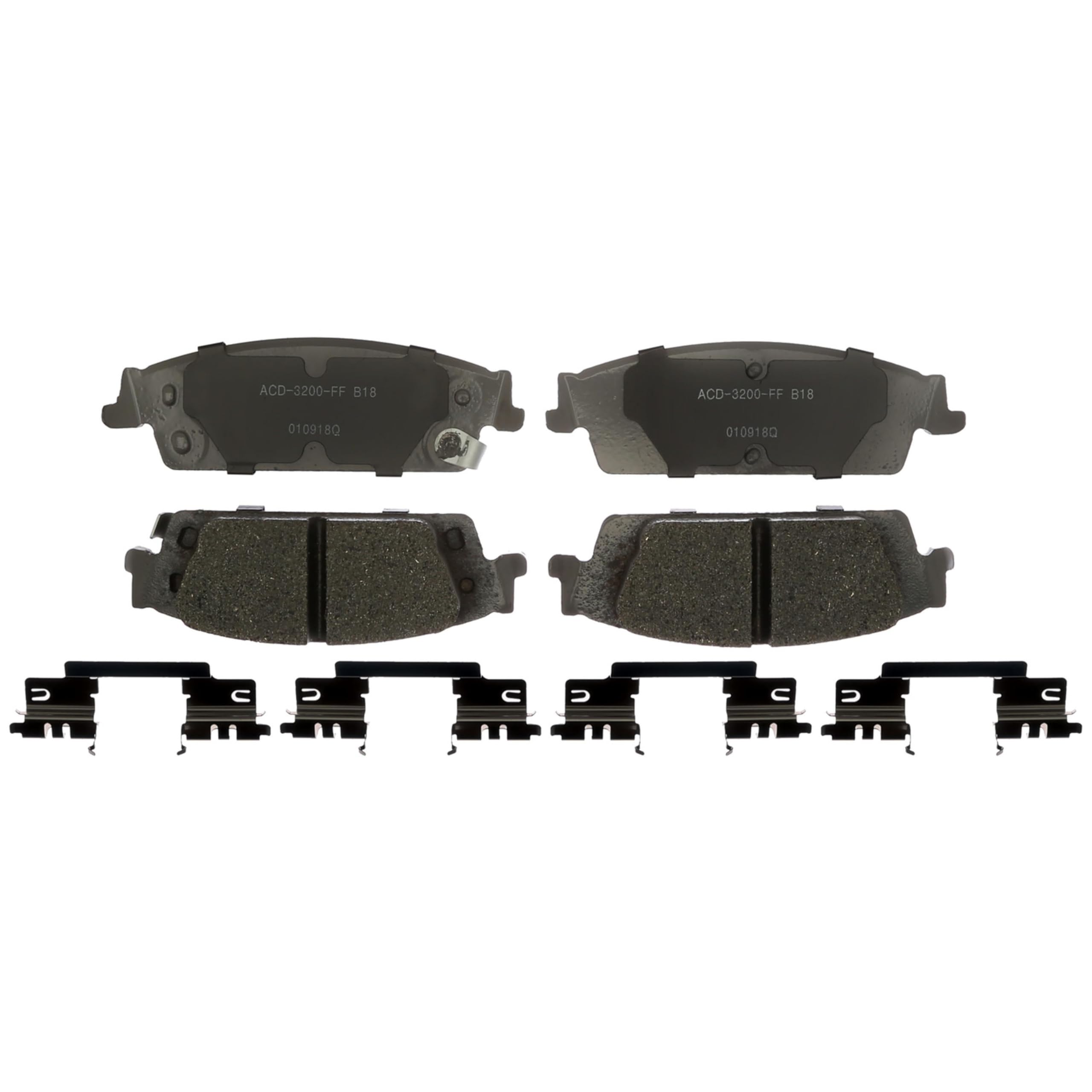 ACDelco Silver Rear Brake Pad Set 14D1707CHF1 | GM 19386946 Ceramic Rear Brake Pads for Select Cadillac Escalade, Chevy Silverado, Tahoe, Chevrolet Suburban, GMC Sierra, Yukon, and more