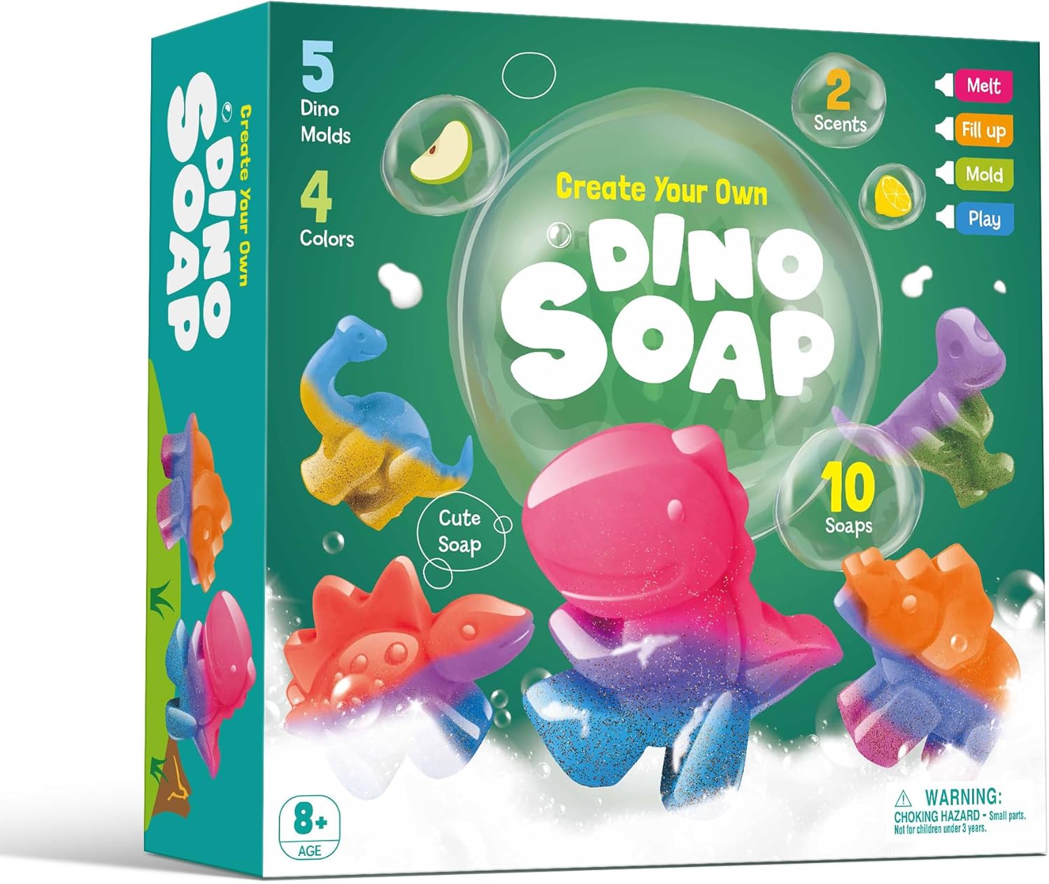 Soap Making Kit for Kids Make Your Own Dinosaur Soap with 3D Mold