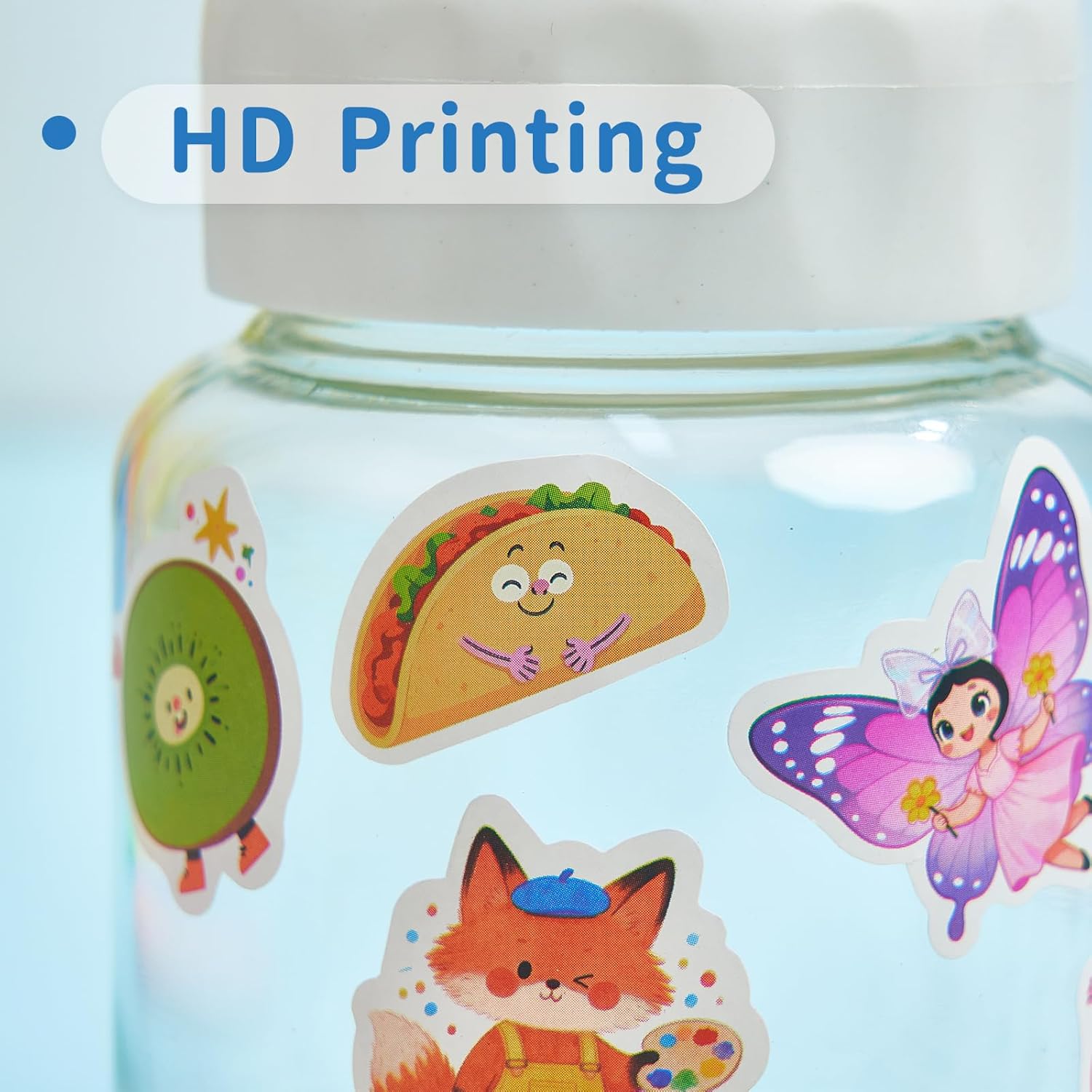 600 Pcs Animal Fruit Food Stickers for Kids, Cute Stickers 30 Sheets for Boys, Girls, Party Favors, Classroom, Prizes for Kids - Image 5