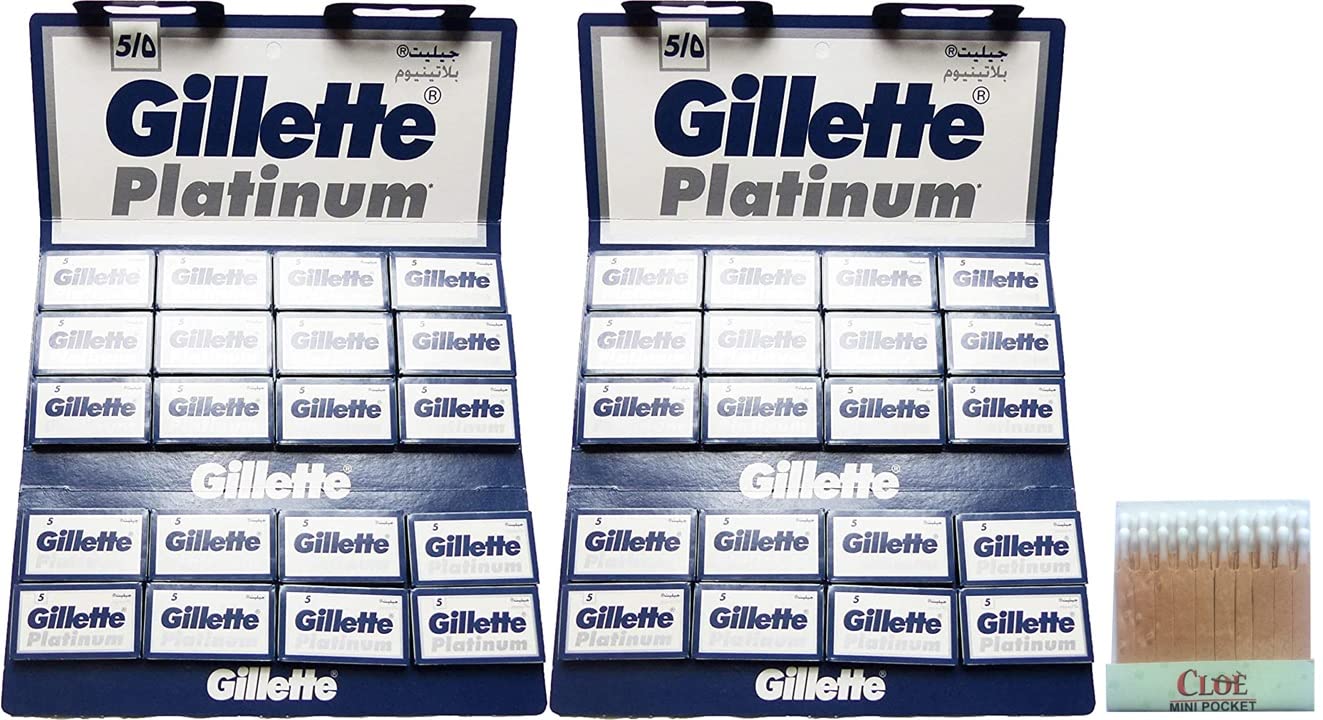200 Lamette Gillette Platinum e 20 Cerini Emostatici
