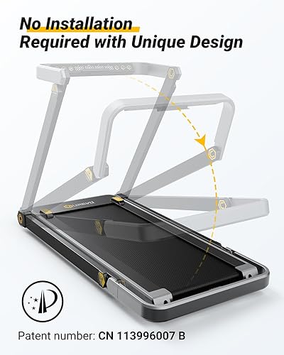 Miniatura 3 de UREVO Caminadora para debajo del escritorio, almohadilla para caminar de 2.25 HP, caminadora con capacidad de peso de 265 libras, caminadora de