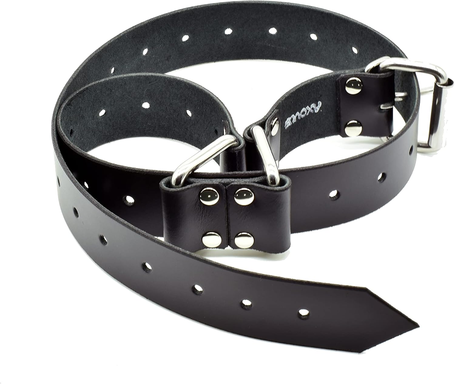 Preimum Leather Bondage Hobble Belt - Wrist, Ankle BDSM Restrains also functions as Fashion Belt
