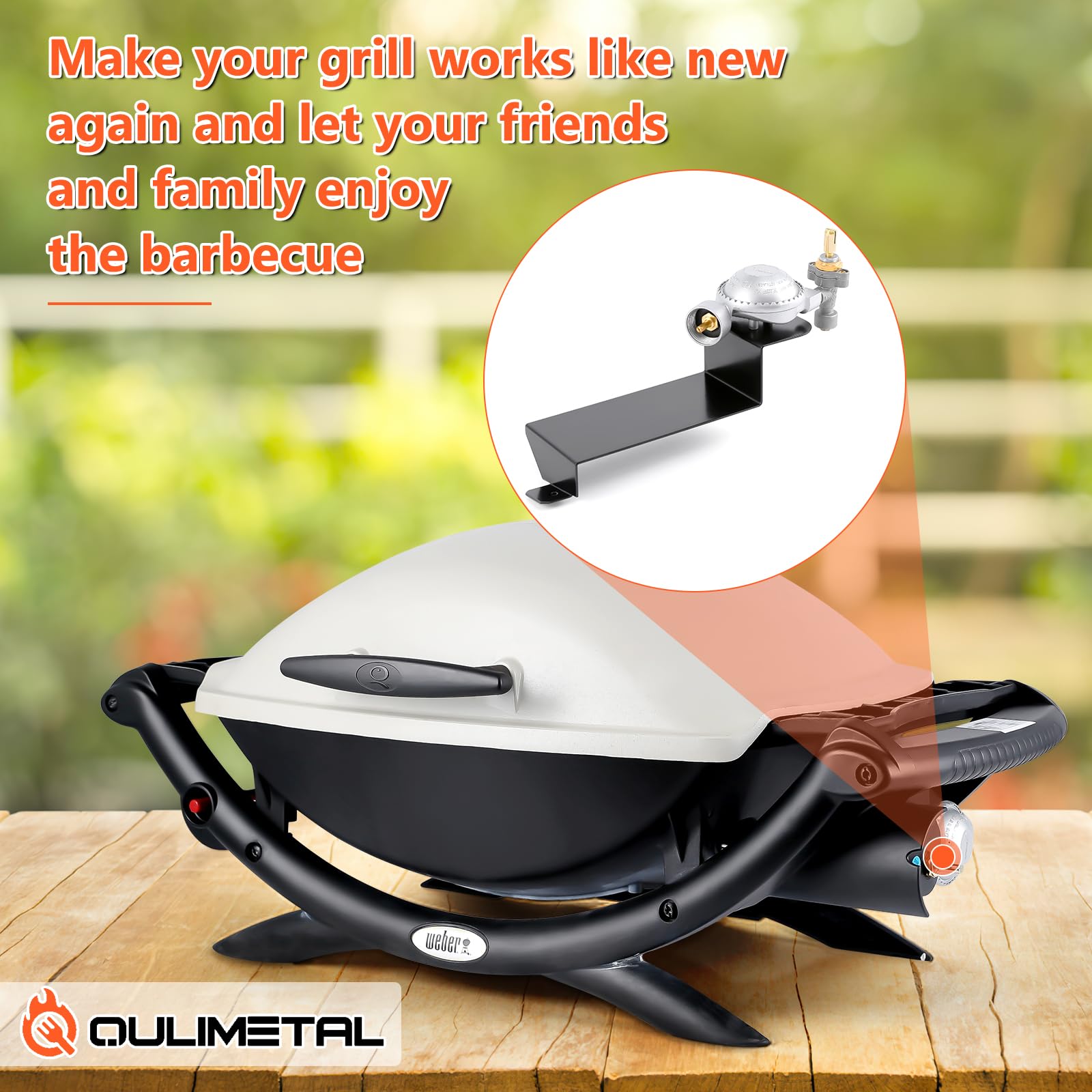 Q200 Weber Grill QuliMetal Grill Rotisserie Kit And 41862 Grill