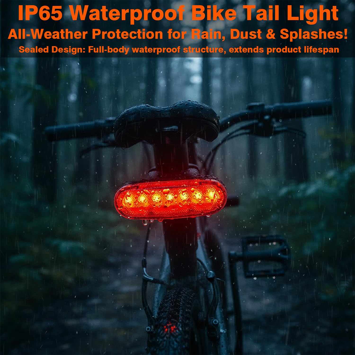Luci posteriori per bici intelligenti | con luce di direzione impermeabile IP65 | luz para Bicicleta USB ricaricabile ultra luminoso avviso di sicurezza antifurto antifurto fanale posteriore bici