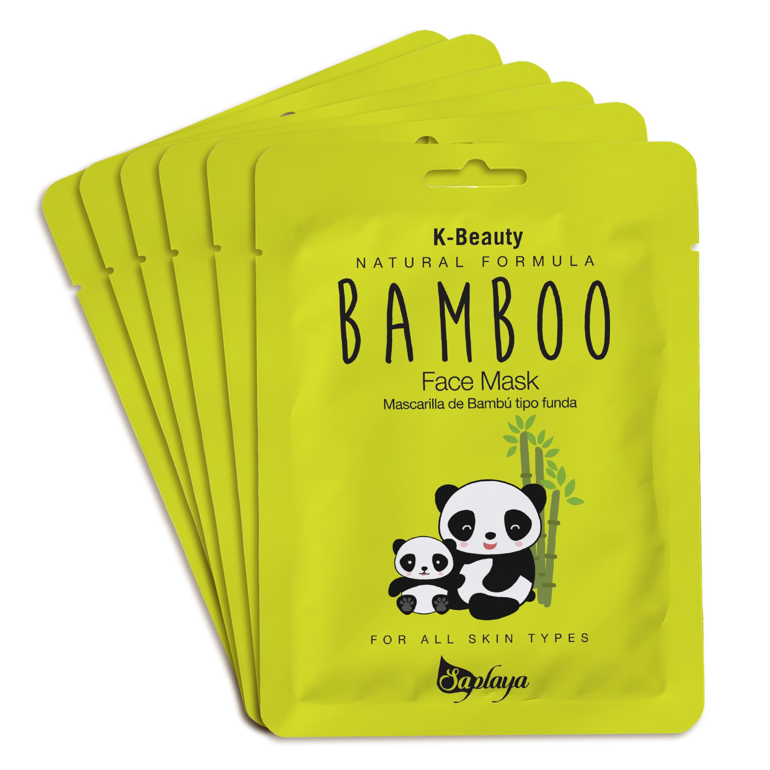 Amazon.com : Saplaya Face Masks 6 Pack Scented Facemask Sheets