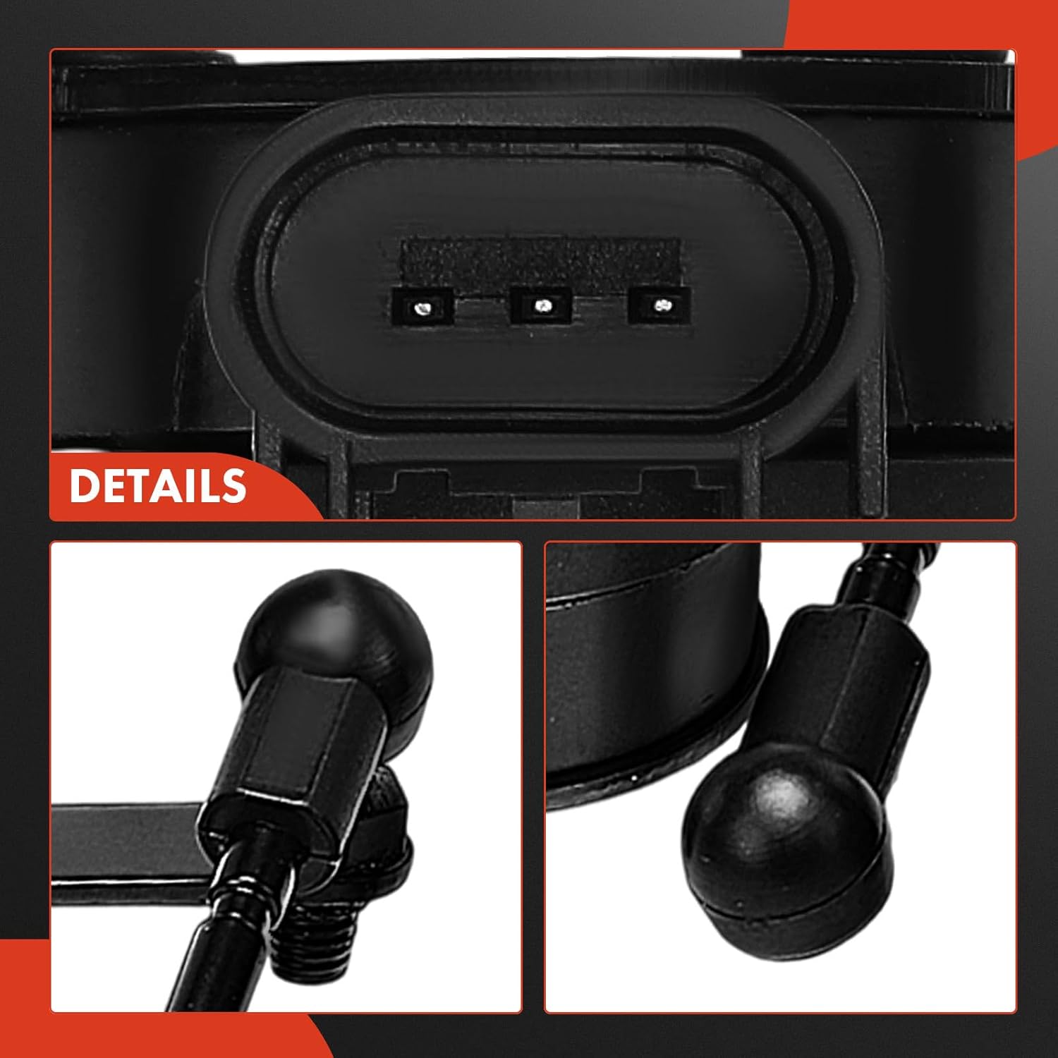 A-Premium Ride Height Level Sensor Compatible with Cadillac CTS 2014-2019, ATS 2013-2019, RWD, Front Driver and Passenger Side, 2-PC Set