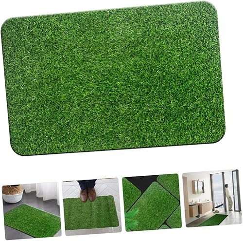 Miniatura 8 de Happyyami 3pcs Outdoor Area Rug Realistic Lawn Pad Fake Grass Doormat Artificial Training Turf Truff Entryway Scraper Door Mats Indoor Artificial