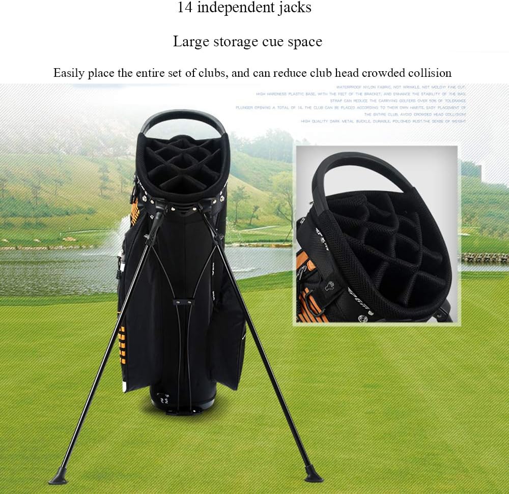 海外限定 防水 ゴルフブラケットバッグ 超軽量でポータブル スタンディングゴルフバッグ 14ウェイディバイダー クラブ ゴルフサンデートラベルバッグ ゴルフコースや旅行に適しています Lcoo Edu In