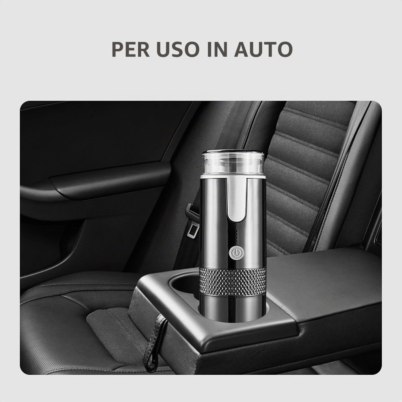 AUNMAS Macchina da caffè Portatile da Viaggio, Macchina per caffè Espresso per Auto Macchina da caffè Portatile Azionata Manualmente per Campeggio, Escursionismo, Macchina per caffè