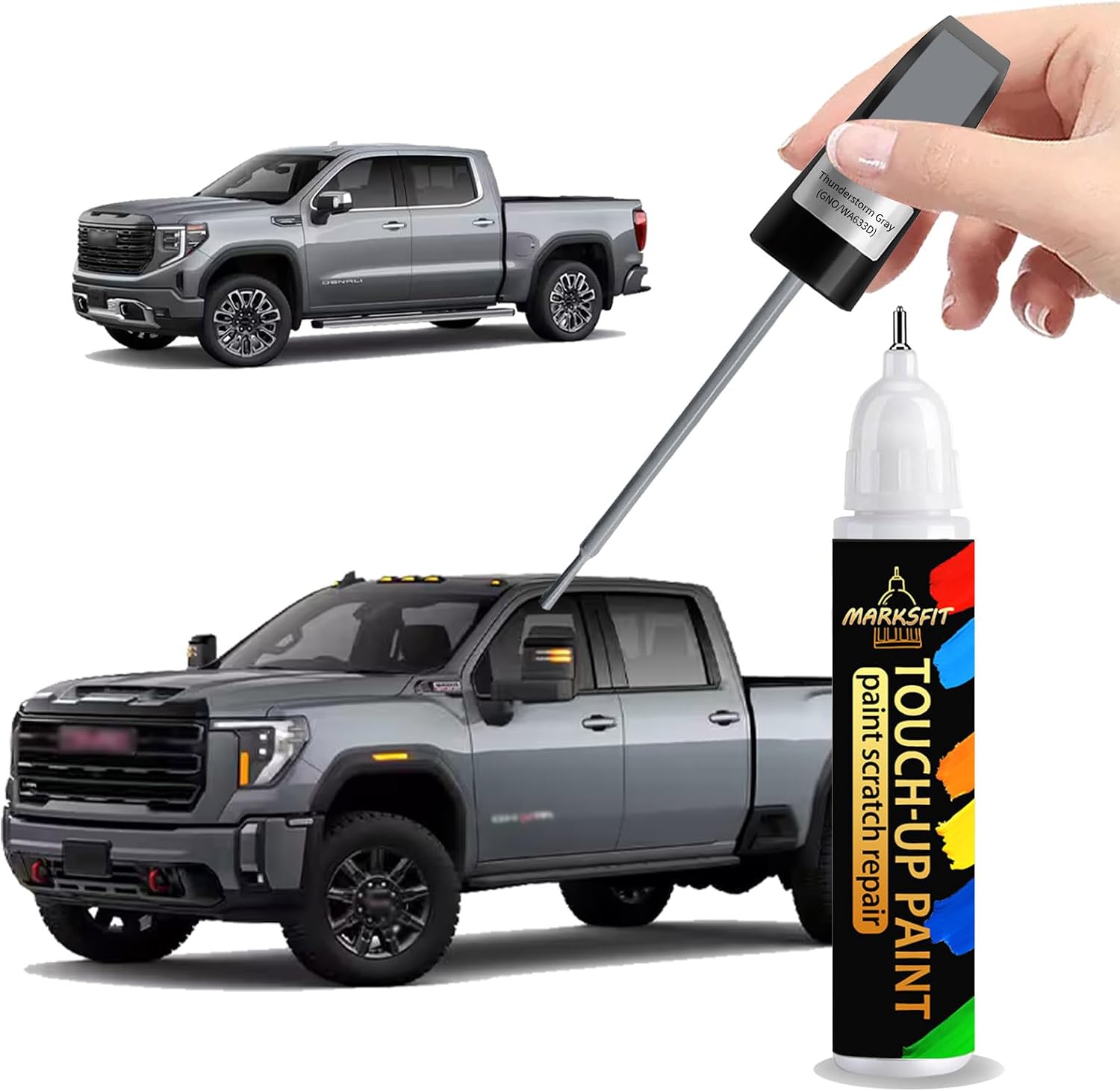 Onyx Black/Void Black(GBA/WA8555) Touch Up Paint For GMC Exact Match-Chips and Nicks 2 in 1 Car Paint Pen Scratch Rapair for Canyon/Savana/Sierra/Yukon