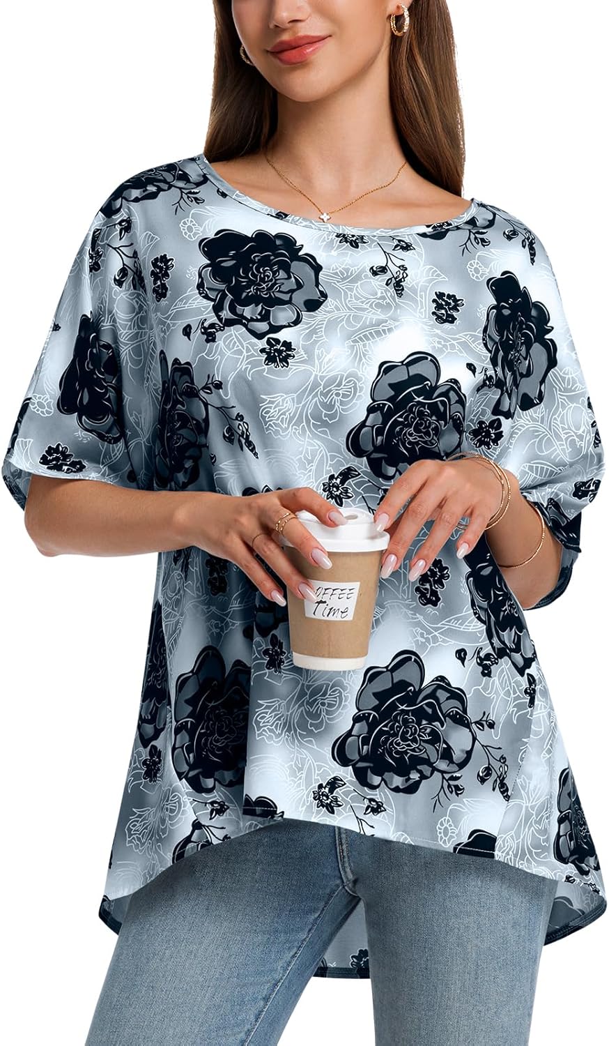 MAGICATELIER Women's Boho Tunic Tops just $6.99 at Amazon