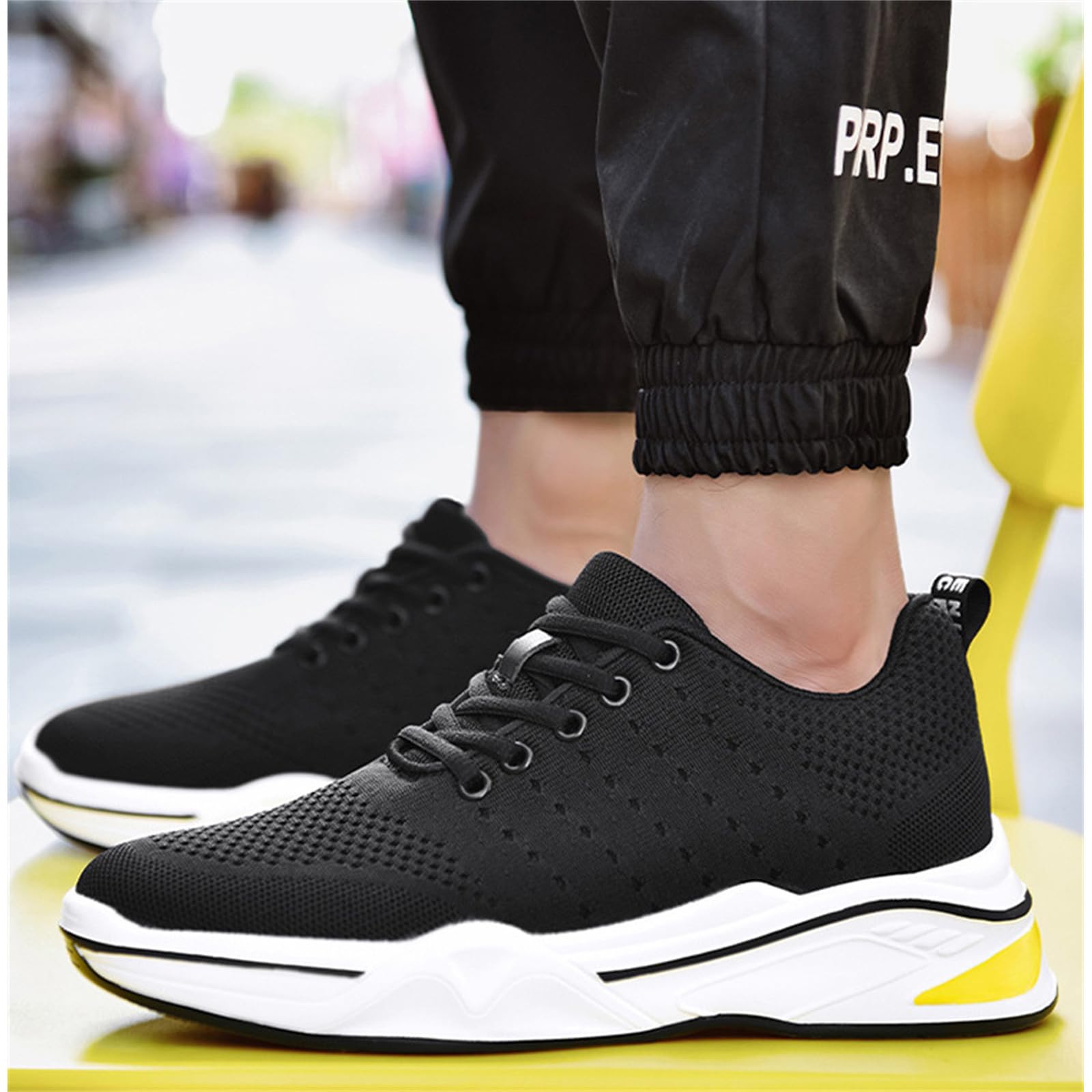 Zapatillas elevadoras para hombre, tacón de 4 cm, 6 cm, 8 cm, 10 cm, zapatos de elevación de altura invisible para caminar, tenis deportivo, golf, antiestático, ligero, transpirable