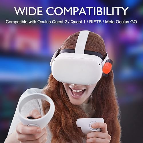 Miniatura 6 de Extra Battery Pack for Meta Oculus Quest 2 Headsets Accessories, Match Elite Strap, Any Strap, Super Lightweight 5000mAh VR Power Bank, Extended 2+