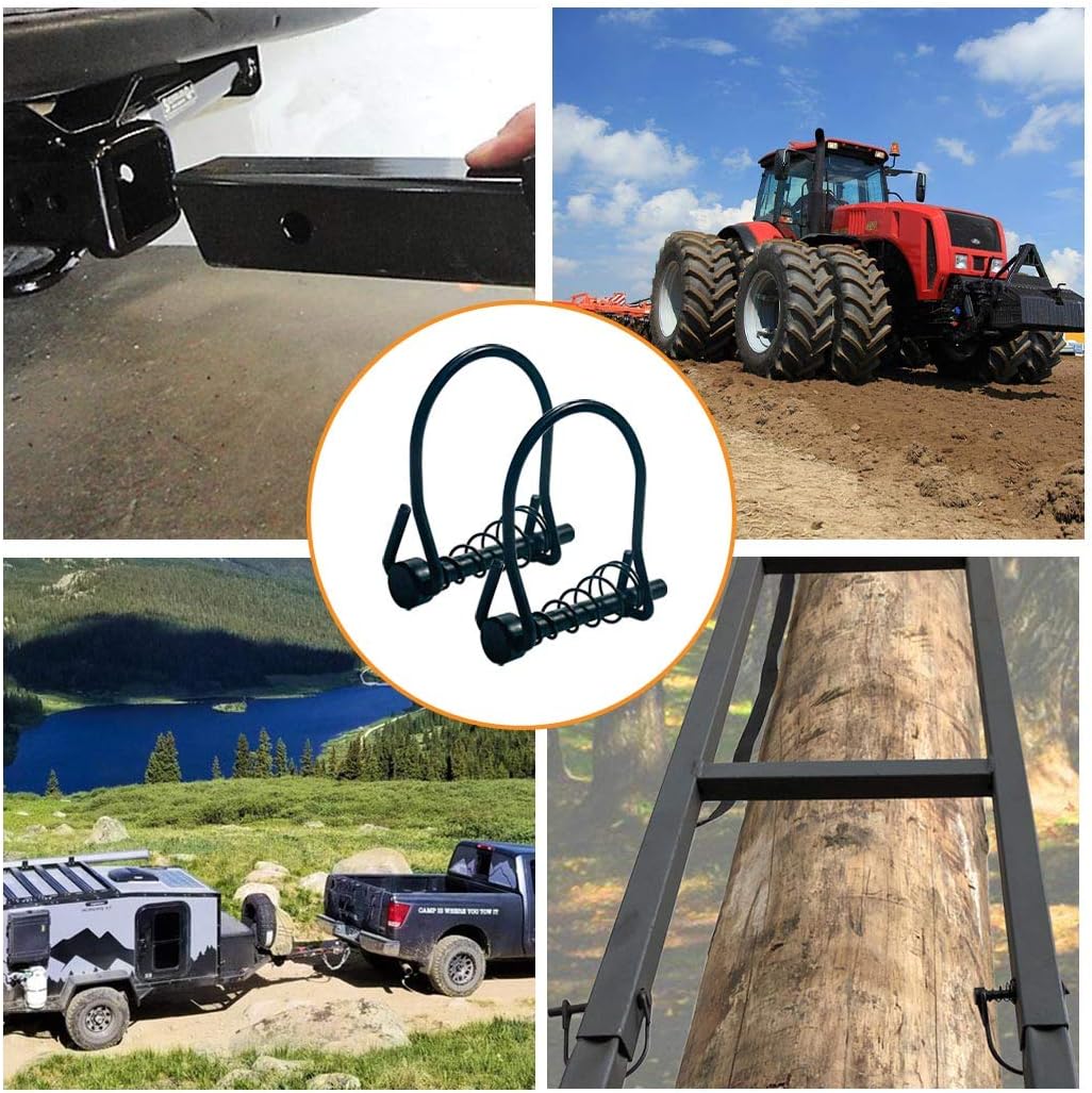 Highwild 8 Pack Silent Shaft Locking Pin with Spring - for Farm Lawn Garden - Hunting Stand Ladder Stands Safety : Sports & Outdoors