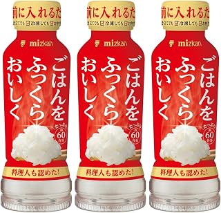 ミツカン ごはんをふっくらおいしく 190ml×3本