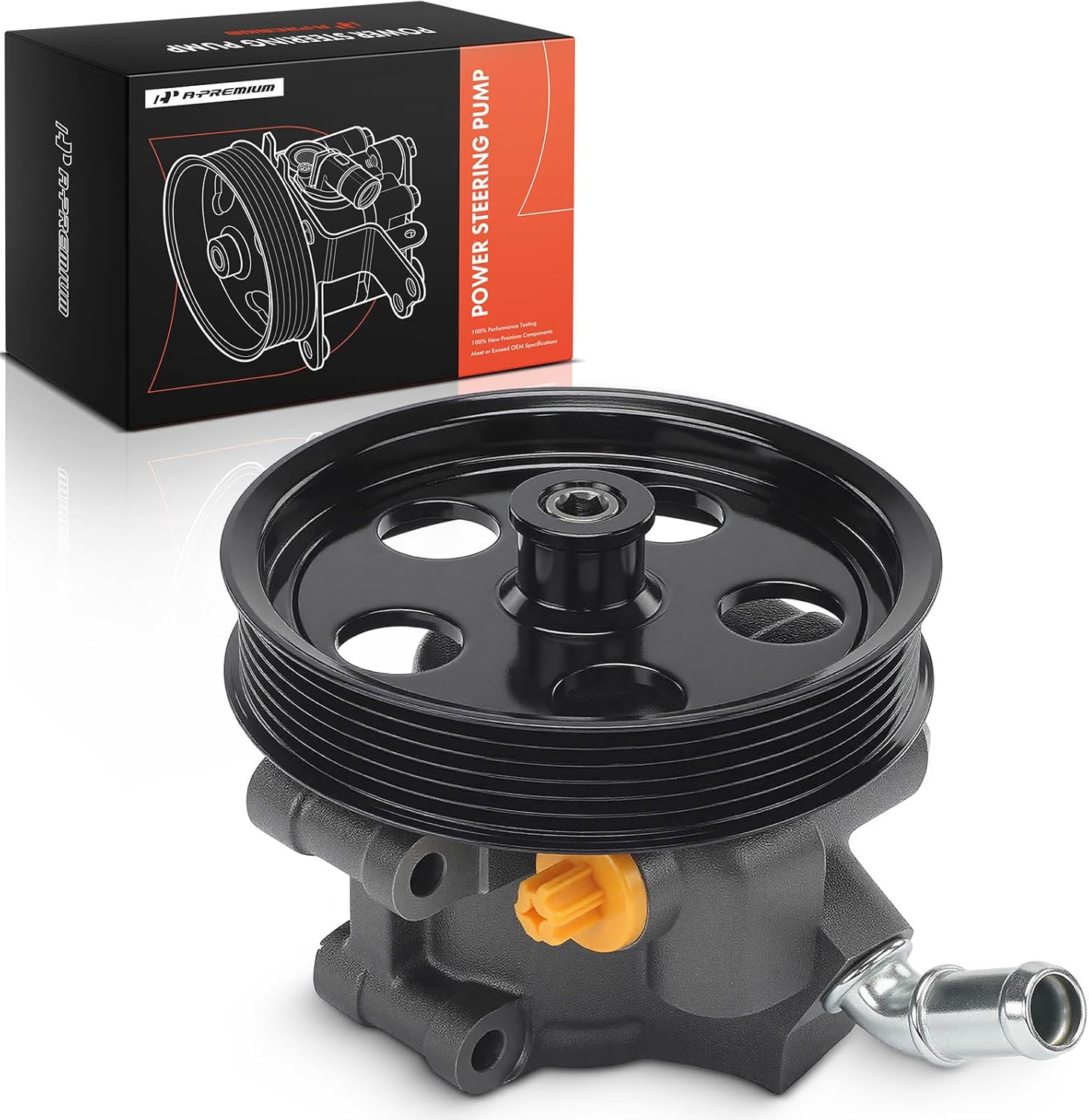A-Premium Power Steering Pump, with Pulley, Compatible with Ford Ranger 2001-2011 & Mazda B2300 2001-2009