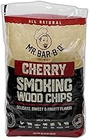 Vista 1 de Mr Bar-B-Q Chips de Madera de Cerezo para Ahumar, Virutas de Madera 100% Natural para Ahumadores, Funciona con Ahumador, Gas, Parrilla Eléctrica