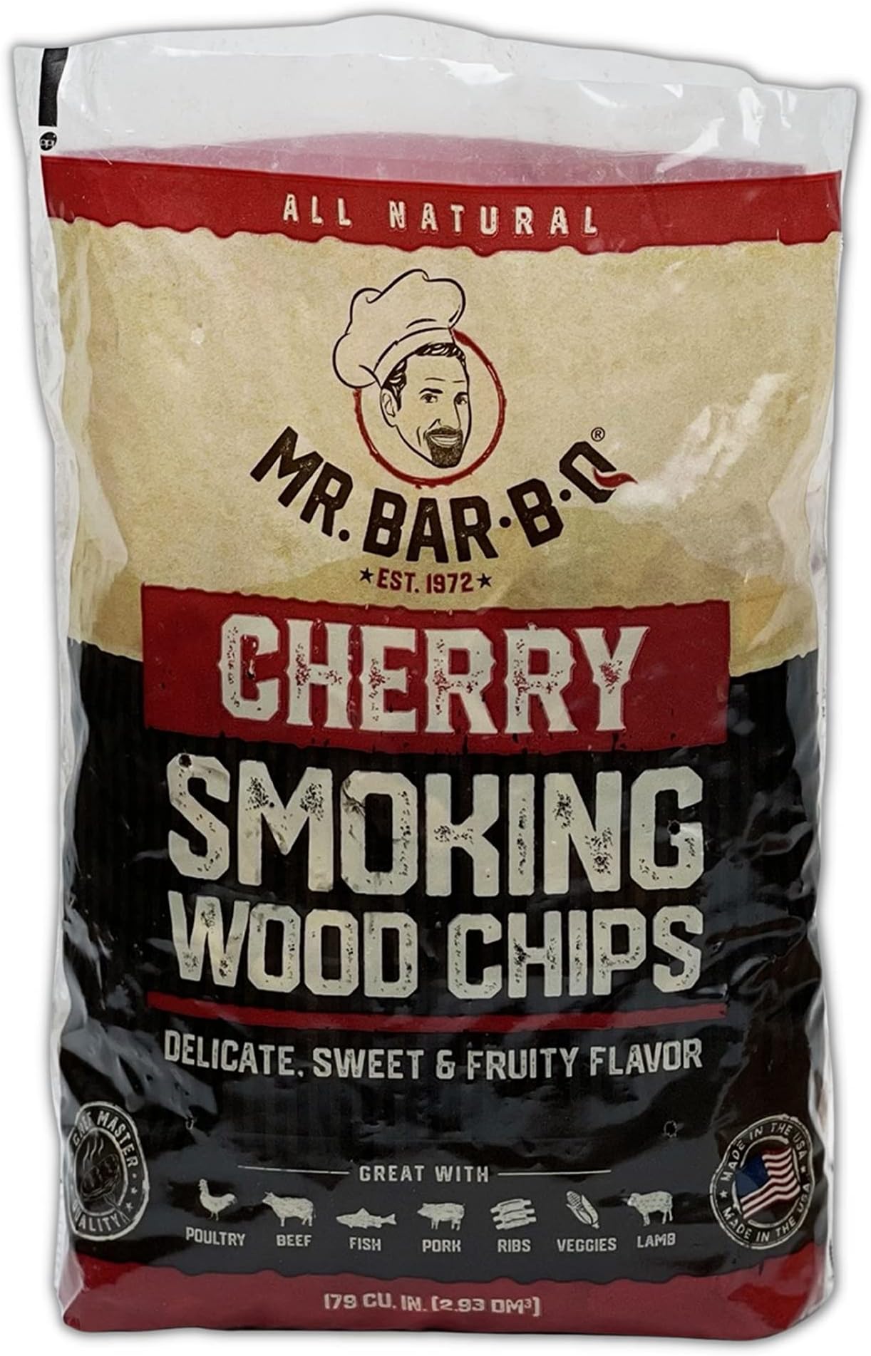 Mr. Bar-B-Q Cherry Wood Chips, Brown