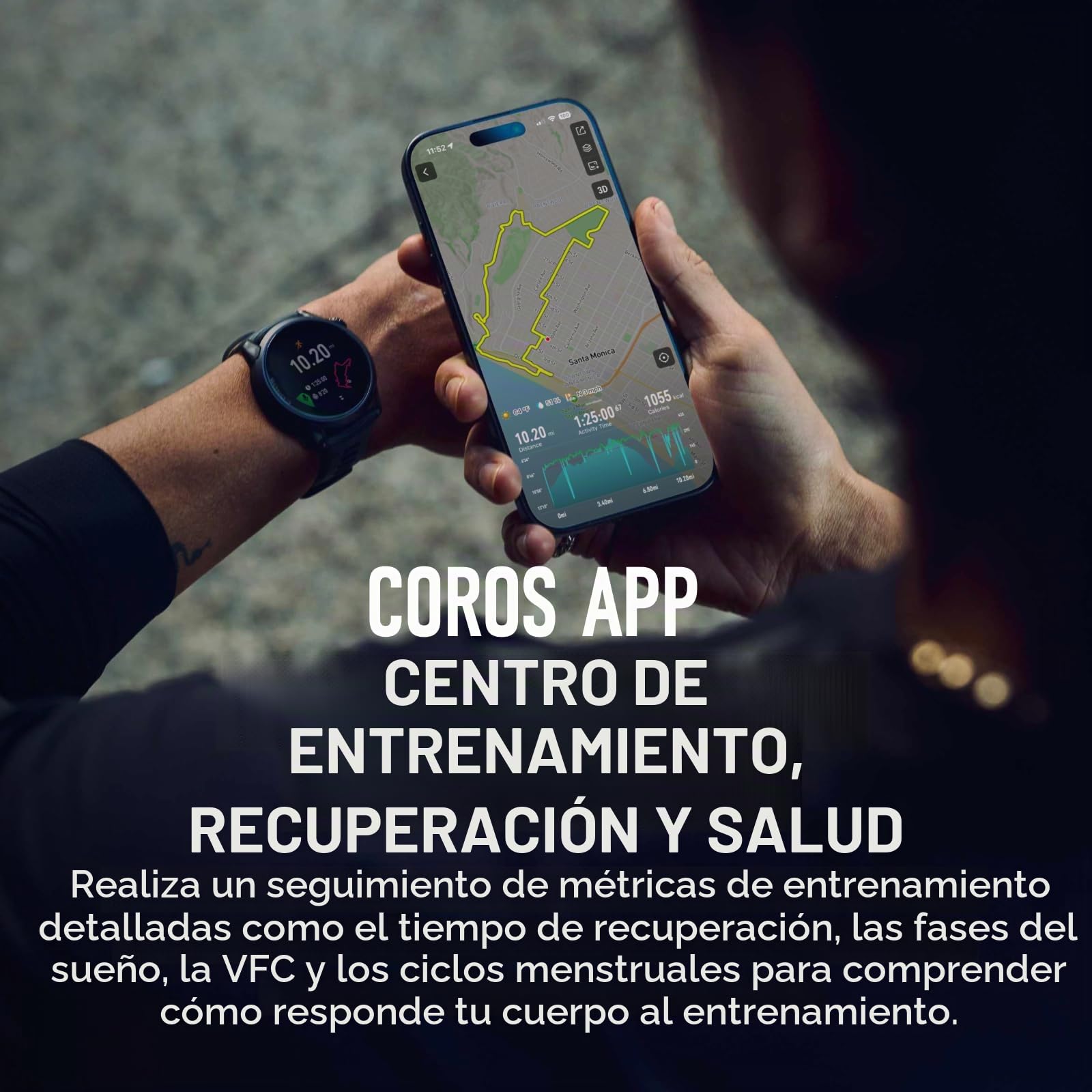 COROS Pace 4 Reloj GPS Deportivo Ultraligero -Cristal Negro, Aluminio | Pantalla táctil AMOLED de 1,2", 19 días de uso diario, control por voz, herramientas de entrenamiento avanzadas, GPS preciso