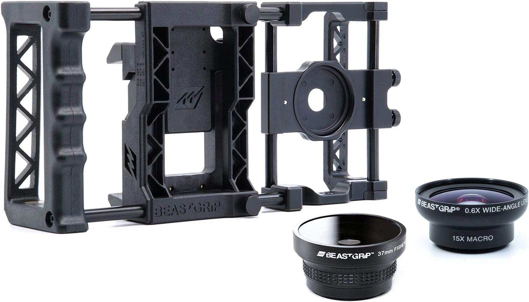 BEASTGRIP PRO Universal Smartphone Camera Rig with Wide Angle and Fisheye Lens