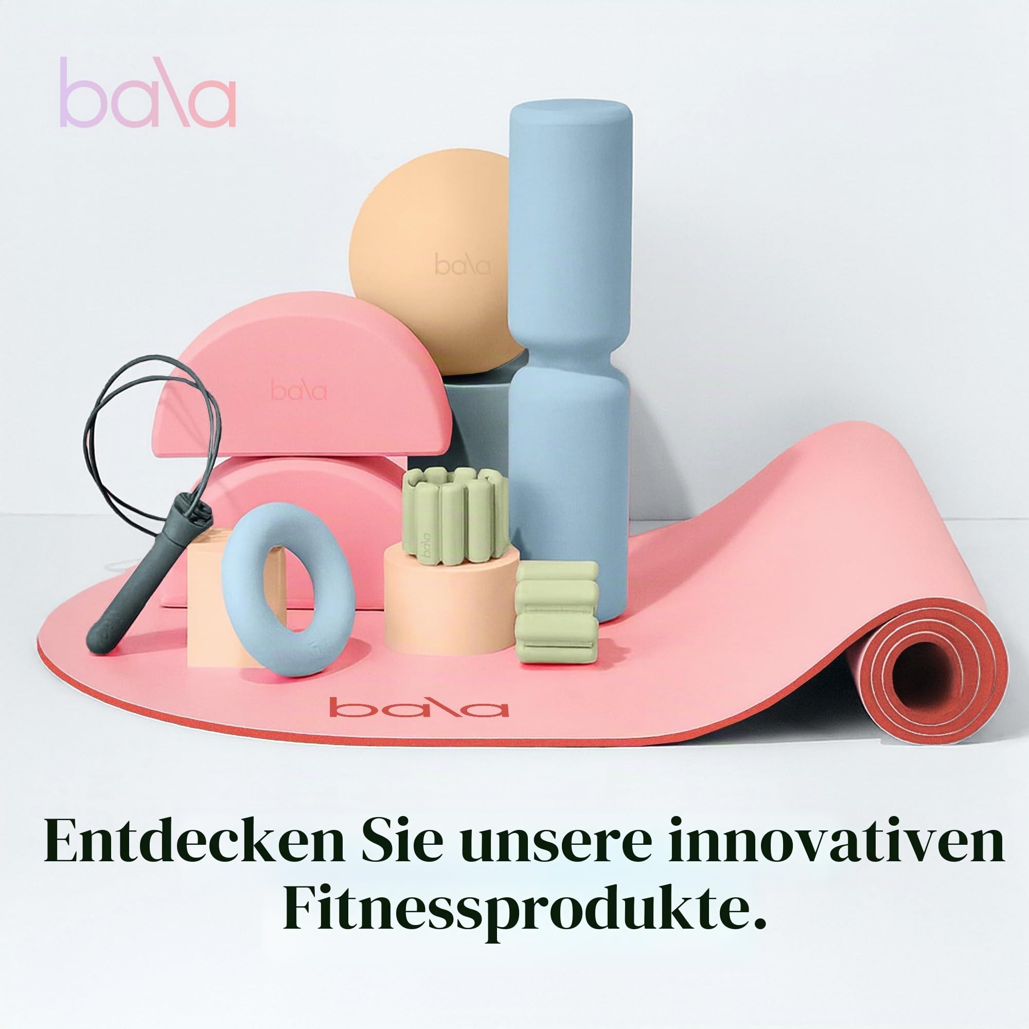 Bala Hanteln Set mit 2 Hanteln für Frauen und Männer, 1,8 kg Hanteln, 2 Stangen für Gehen, Krafttraining, HIIT, Boxen und Aerobic, Gewichte für das Training zu Hause
