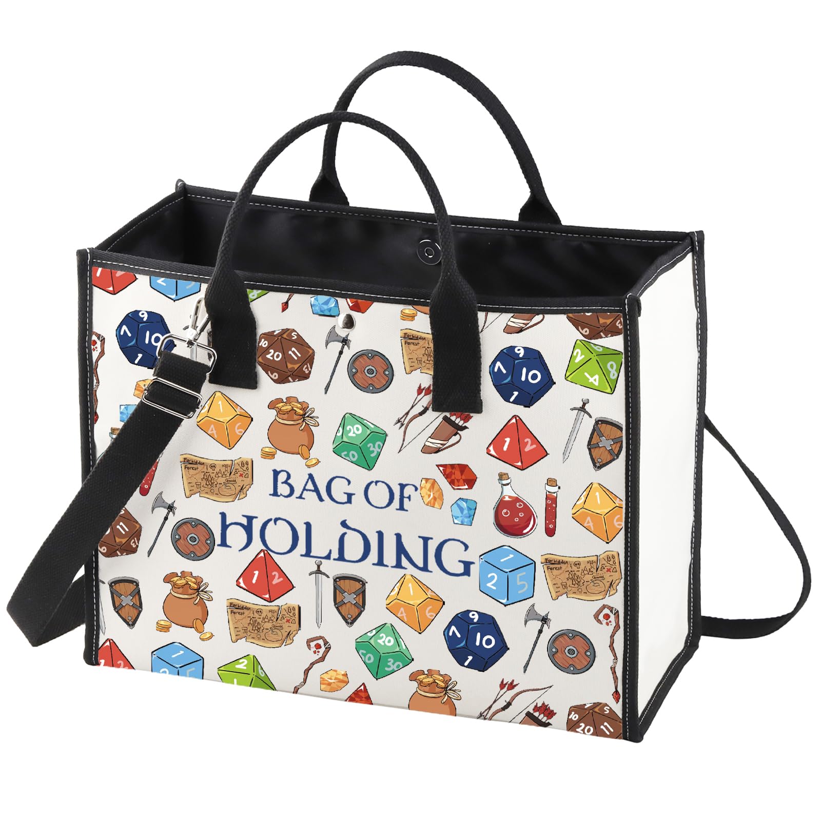 WZMPA Dungeon Dice Survival Kit Dungeon Master Gift Bag Of Holding Cosmetic Zipper Pouch Bags For D20 RPG Merchandise