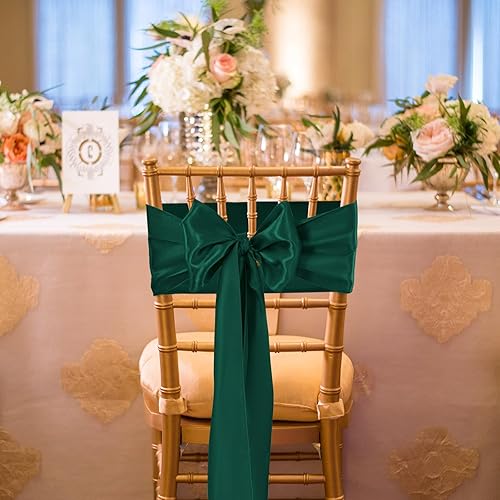 Vista 135 de 72 fundas universales para sillas de satén rojo, con lazos para silla, reutilizables, suministros para Navidad, bodas, recepciones, eventos