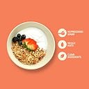 Nourish Organics Honey Crunch Muesli, 300g Pack | Healthy and Nutritious Breakfast Cereals with Whole Nuts | No Refined Sugar | Clean Label gallery image