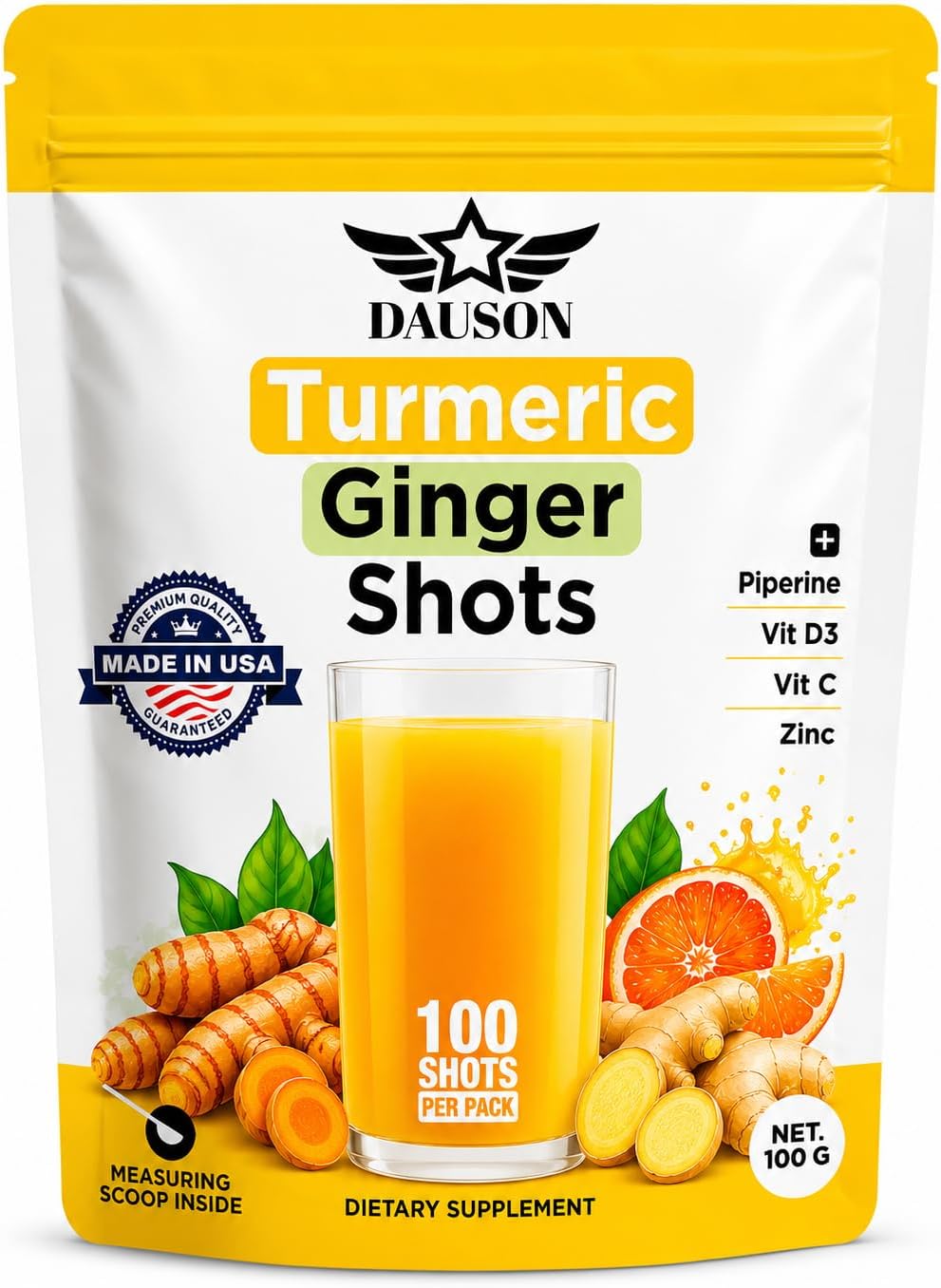 Turmeric Shots — Joint, Immune & Gut
